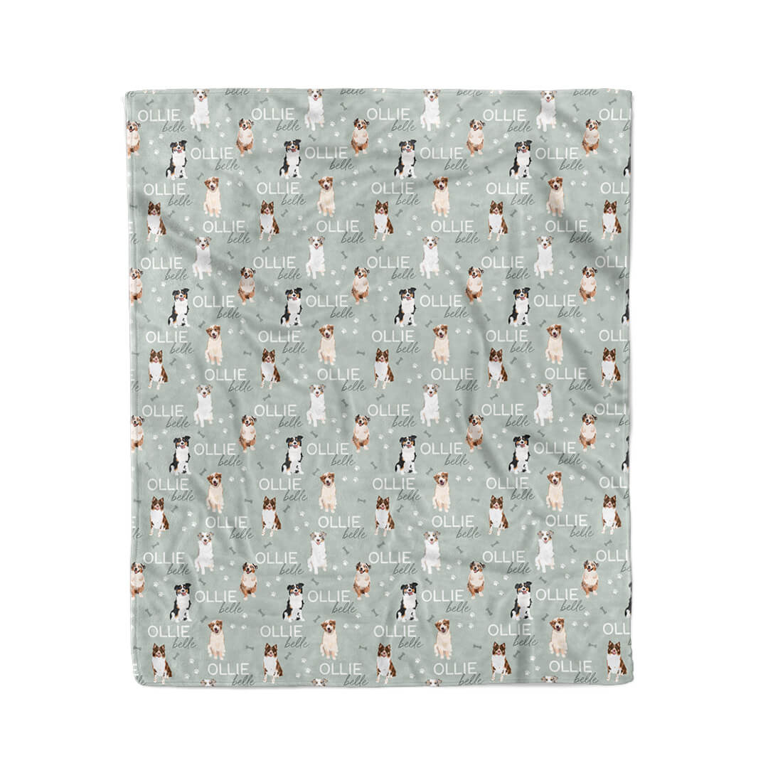 Personalized Kids Blanket | Australian Shepherd - Image 6