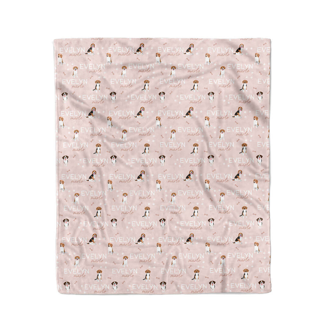 Personalized Kids Blanket | Beagle - Image 2