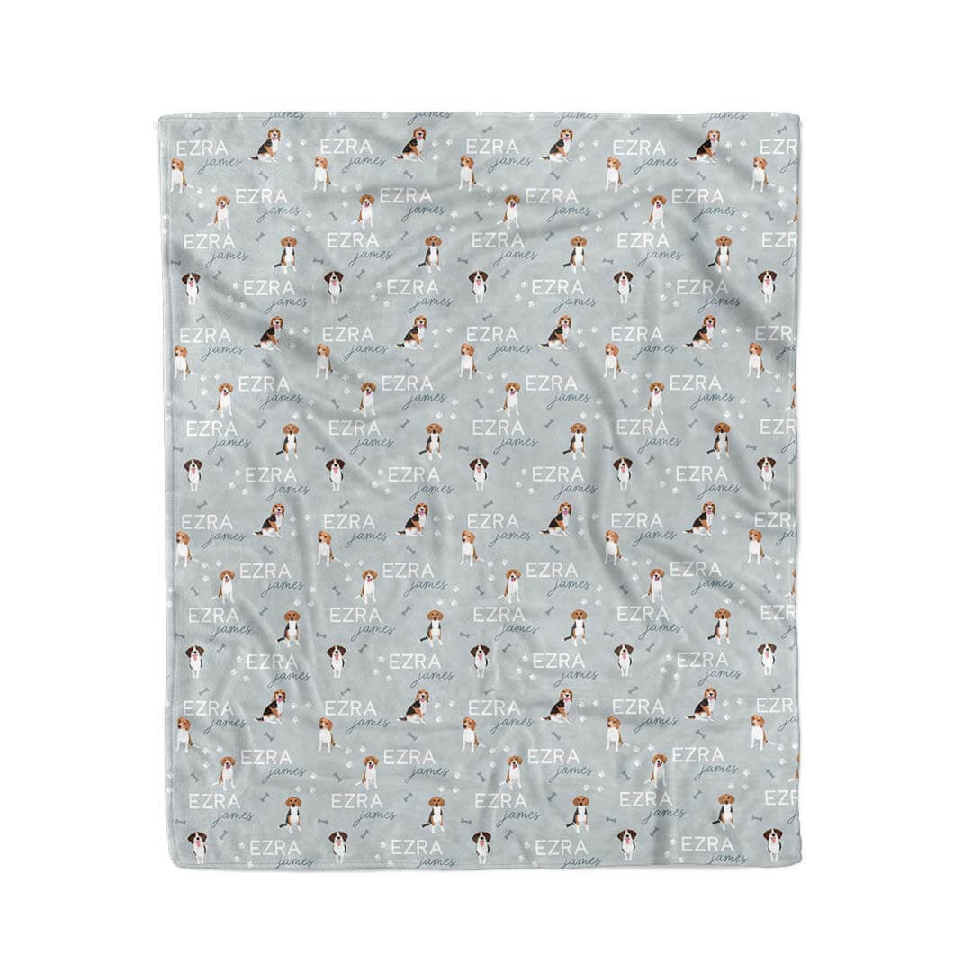 Personalized Kids Blanket | Beagle - Image 4