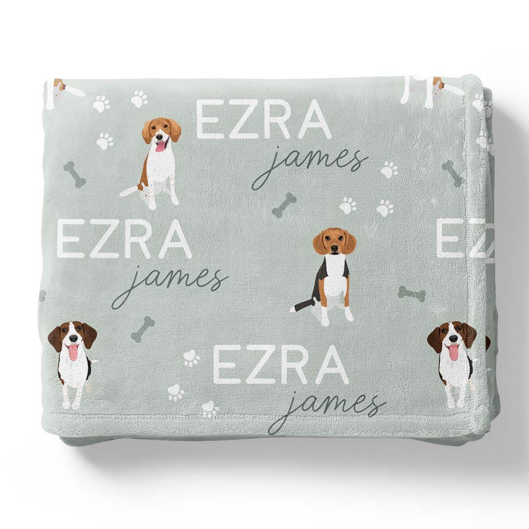 Personalized Kids Blanket | Beagle - Image 5