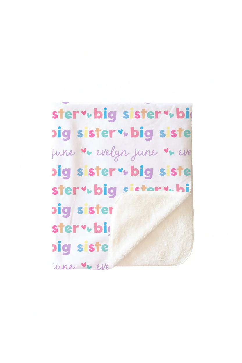 Personalized Kids Blanket | Big Sibling - Image 11