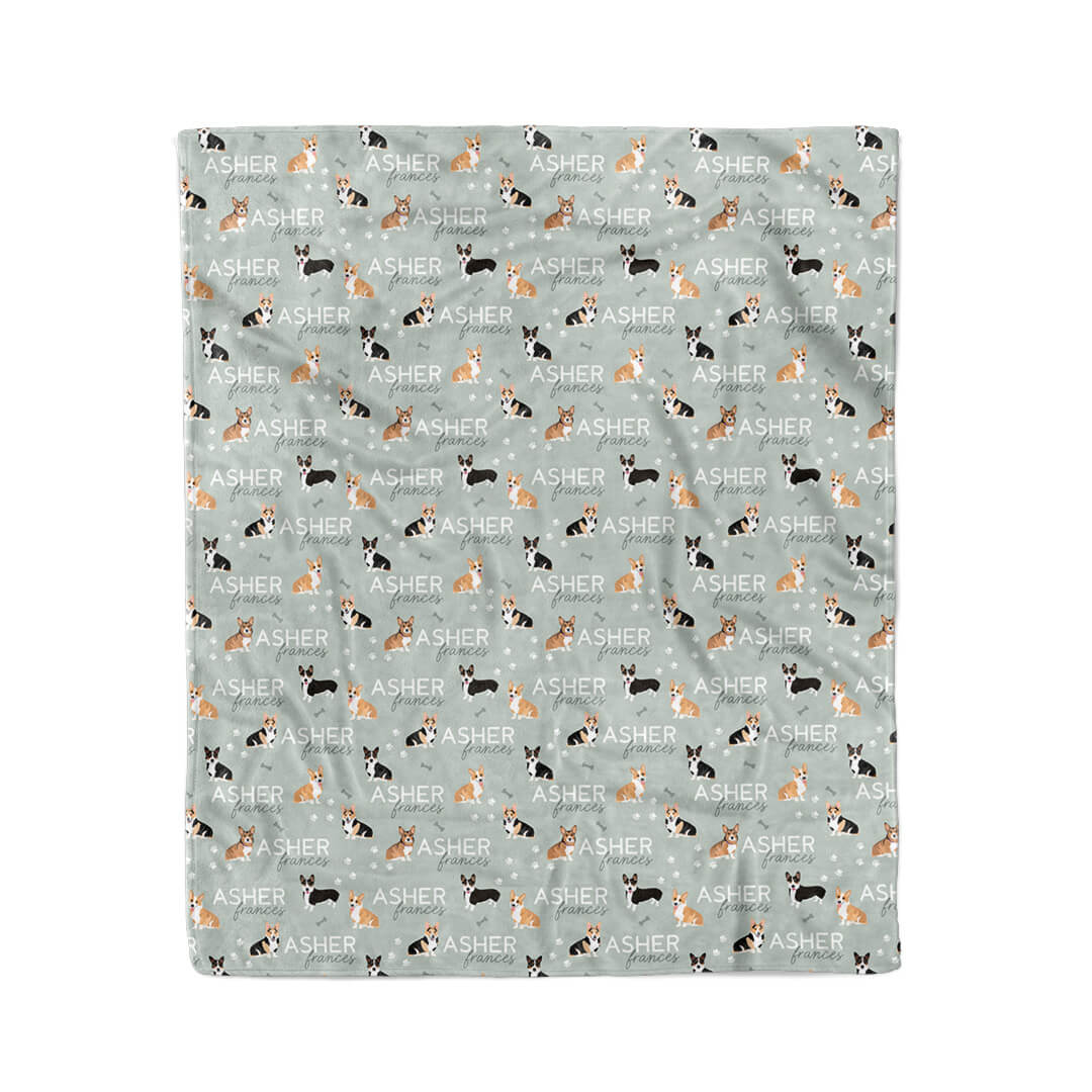 Personalized Kids Blanket | Corgi - Image 7