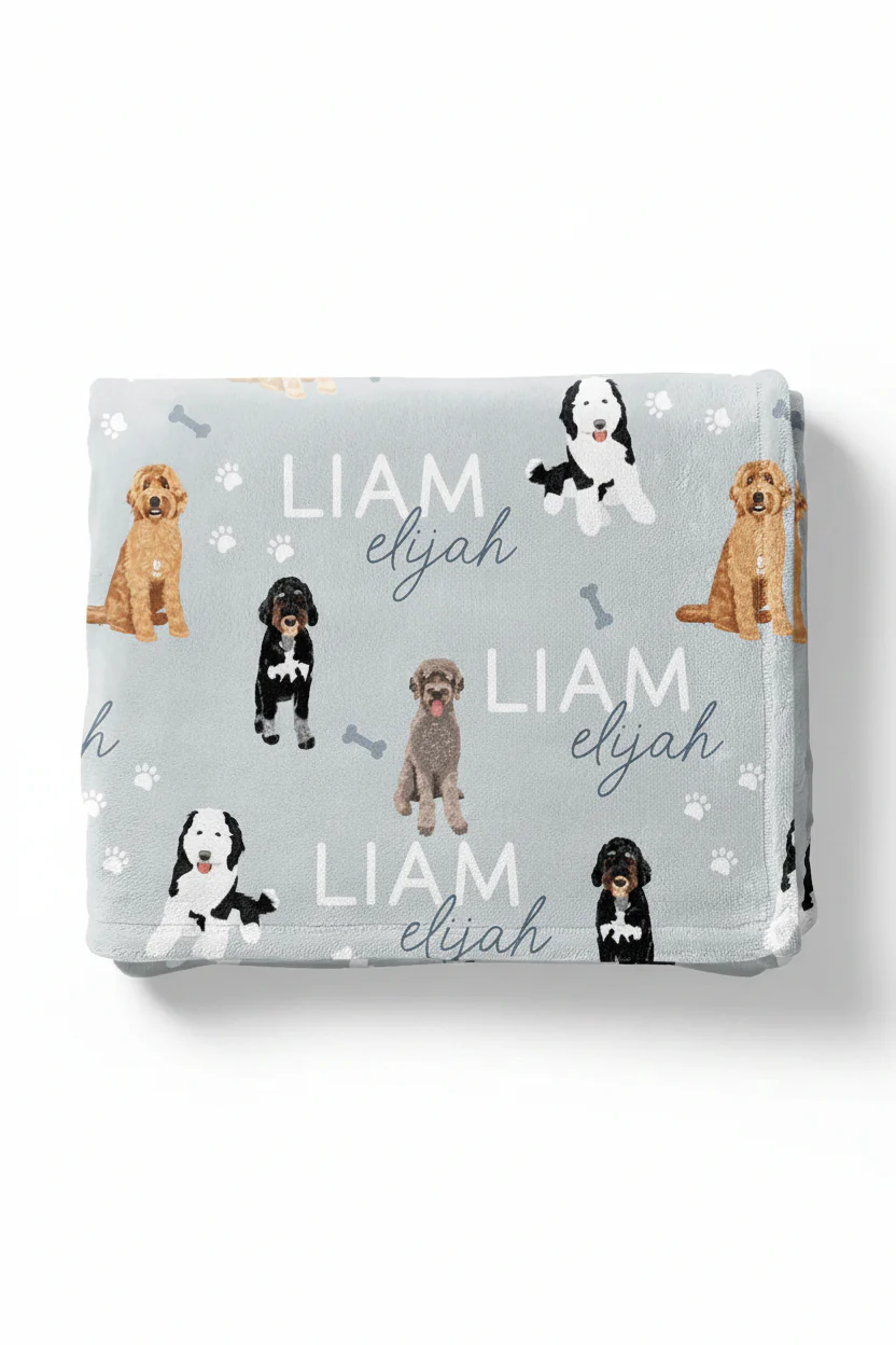 Personalized Kids Blanket | Doodles - Image 3