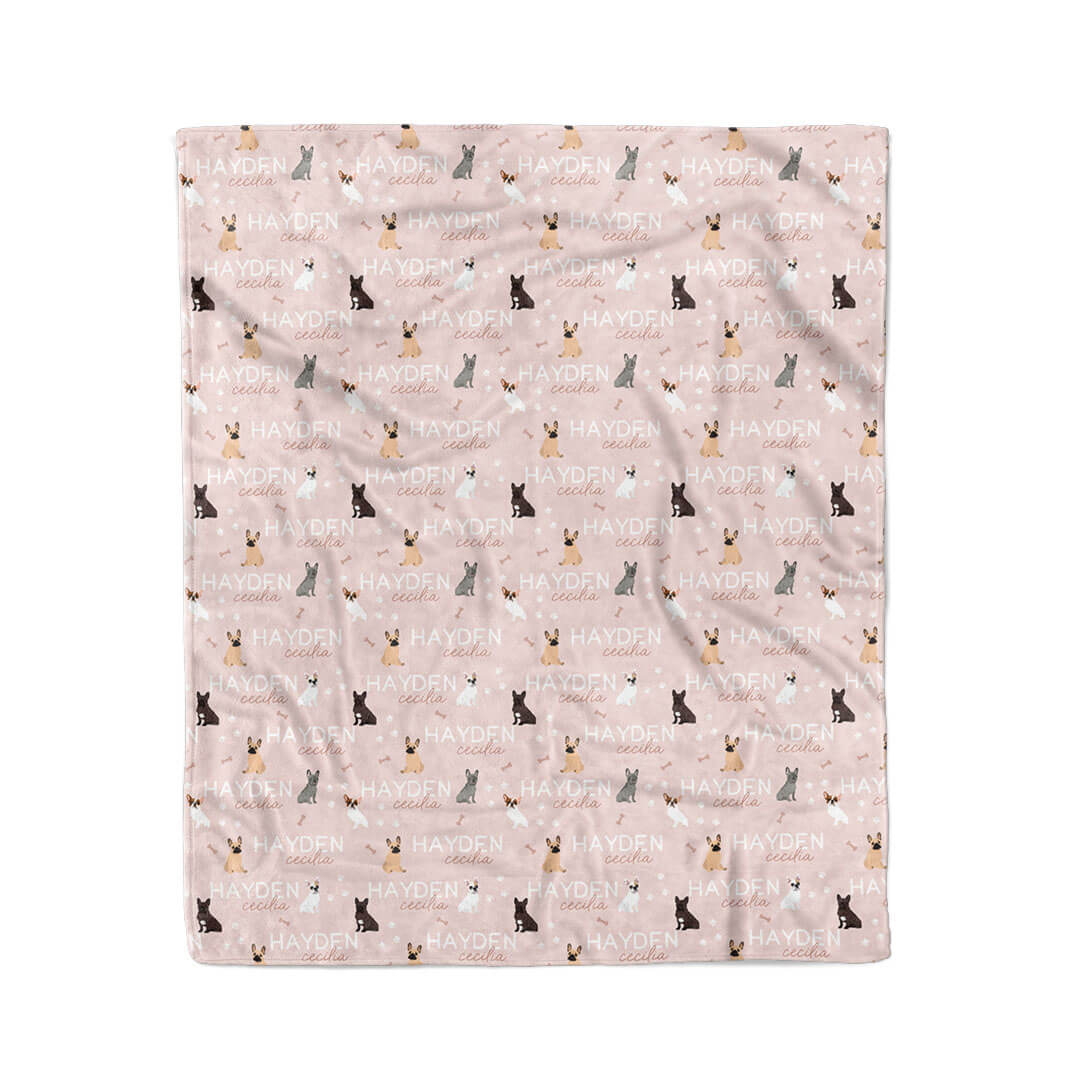 Personalized Kids Blanket | French Bulldog - Image 6