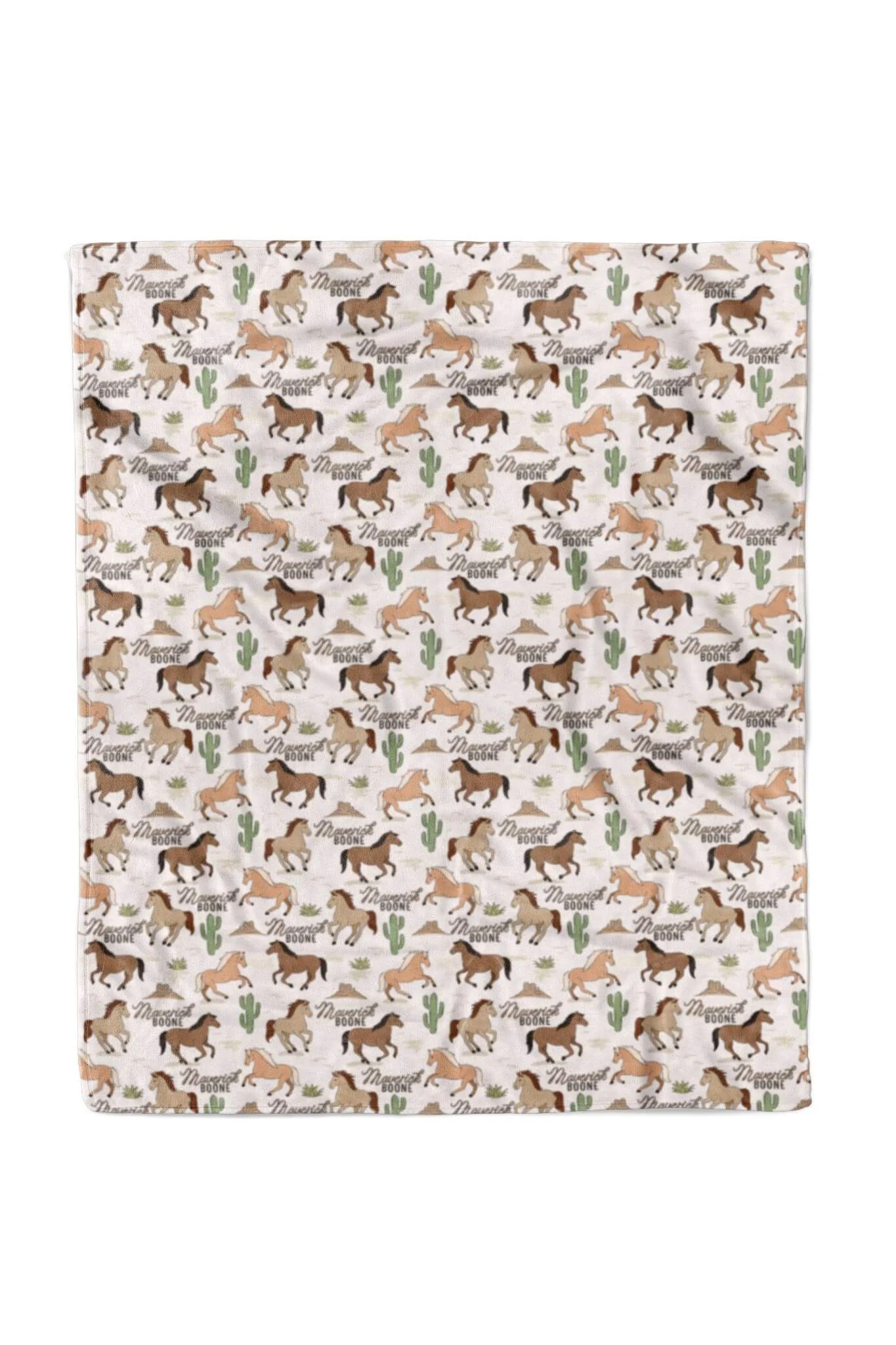 Personalized Kids Blanket | Pony Club Neutral - Image 3