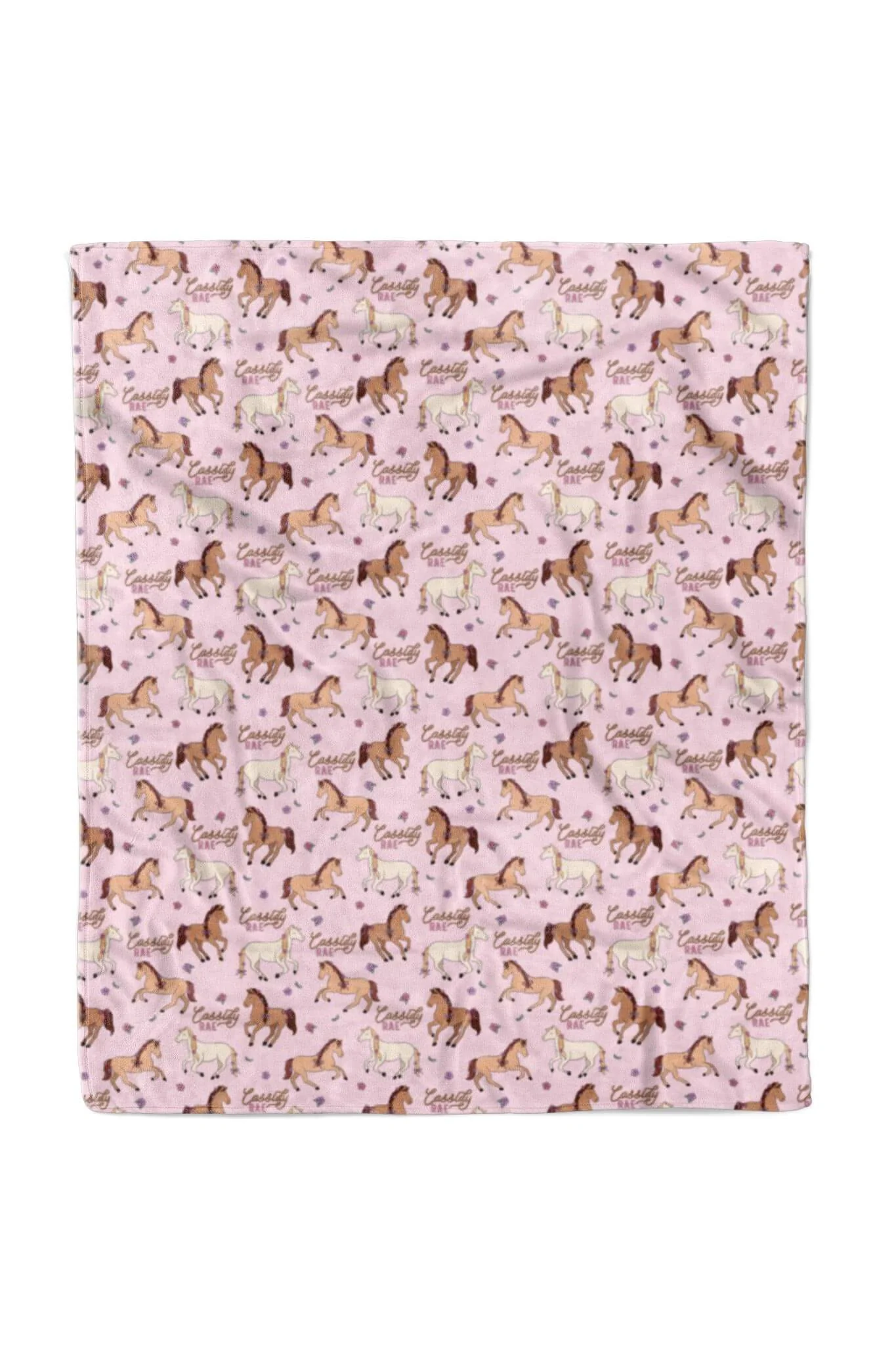 Personalized Kids Blanket | Pony Club Pink - Image 5