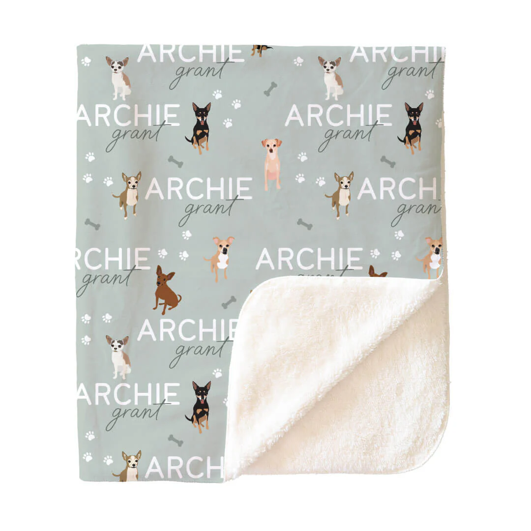 Personalized Kids Blankets | Dog Breeds - Image 109