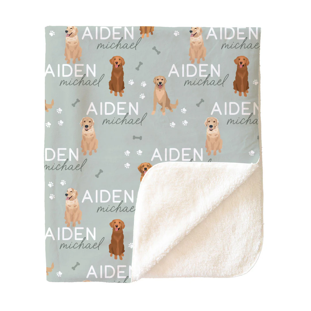 Personalized Kids Blankets | Dog Breeds - Image 120