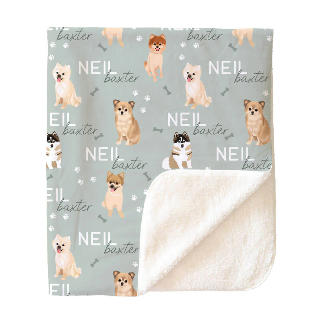 Personalized Kids Blankets | Dog Breeds - Image 123