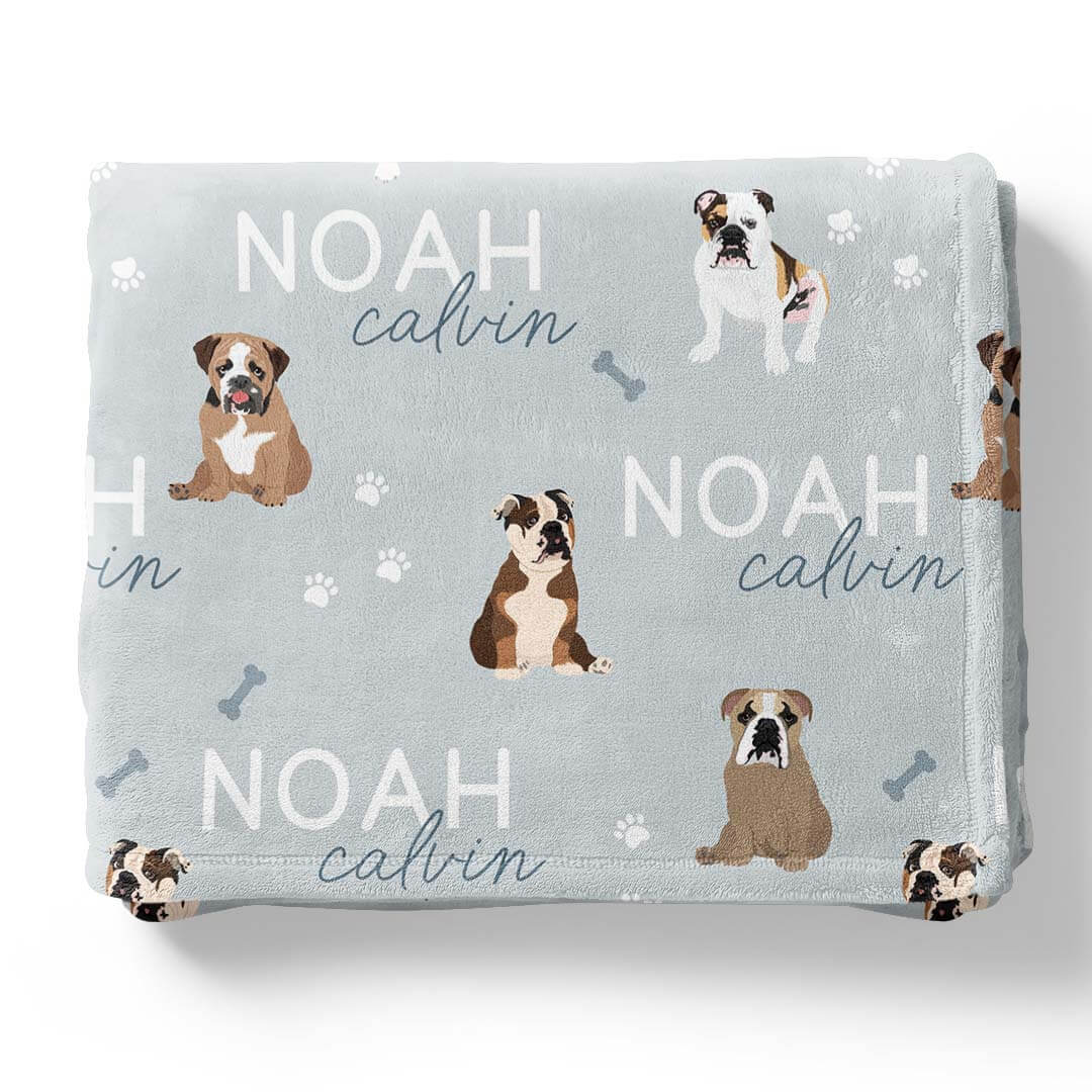 Personalized Kids Blankets | Dog Breeds - Image 57