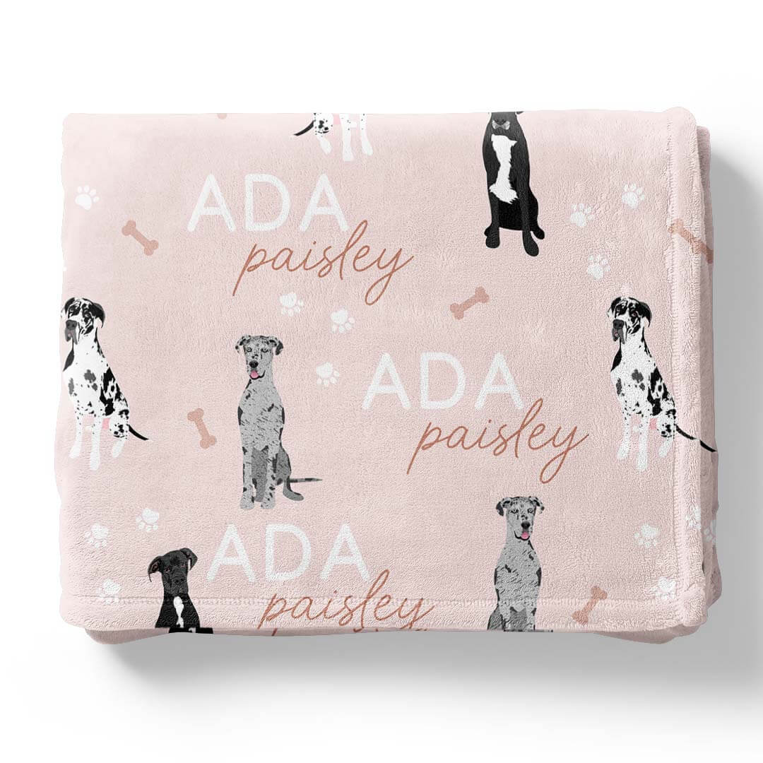 Personalized Kids Blankets | Dog Breeds - Image 69