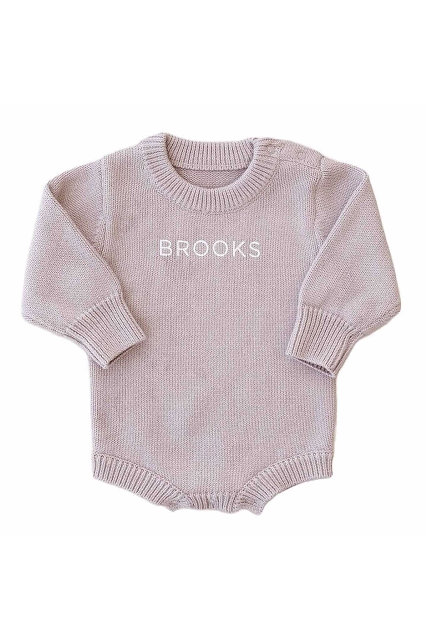 Personalized Printed Knit Sweater Bubble | Solid - Image 10