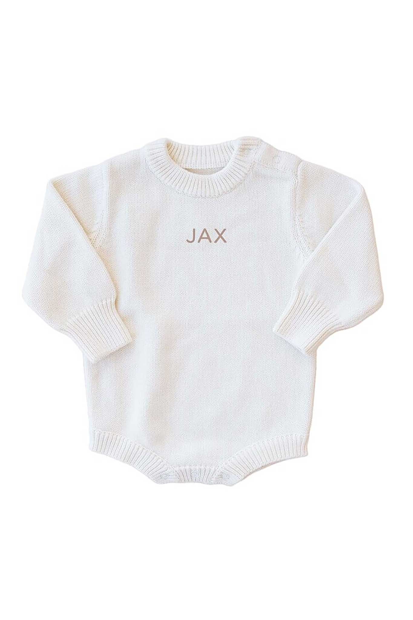 Personalized Printed Knit Sweater Bubble | Solid - Image 11