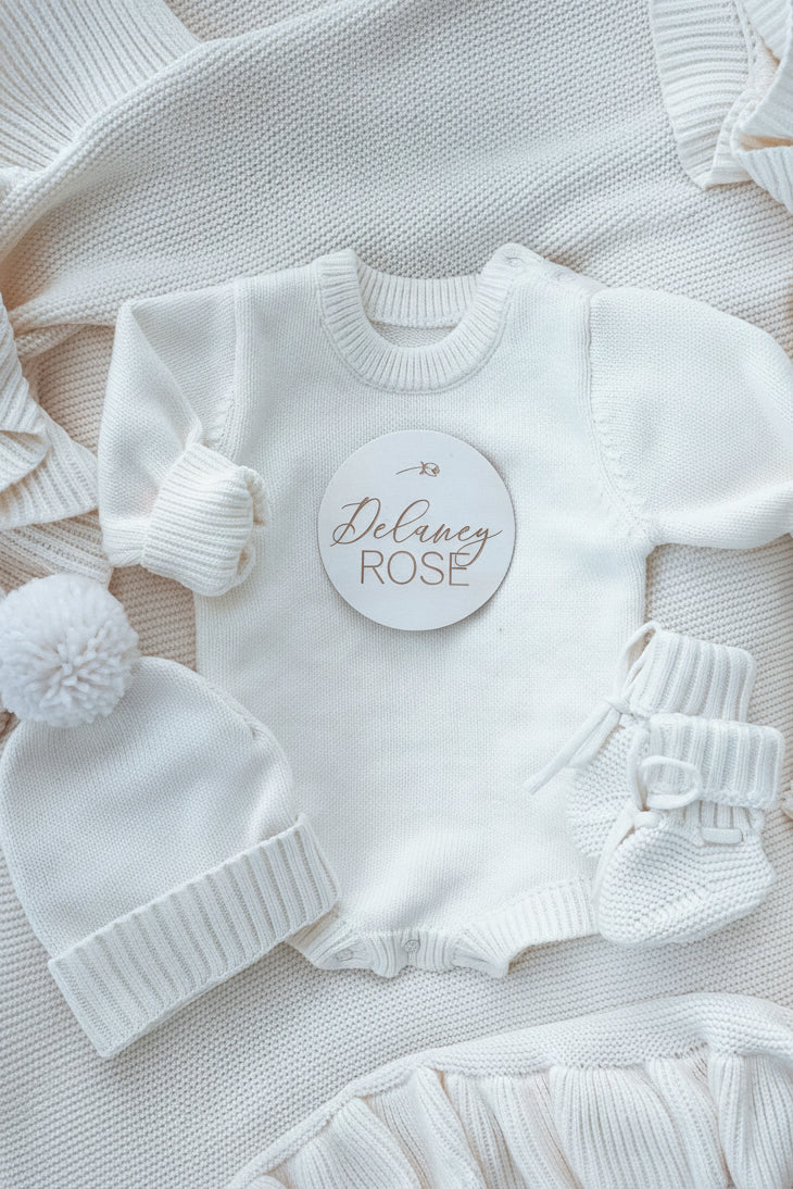 Personalized Printed Knit Sweater Bubble | Solid - Image 12