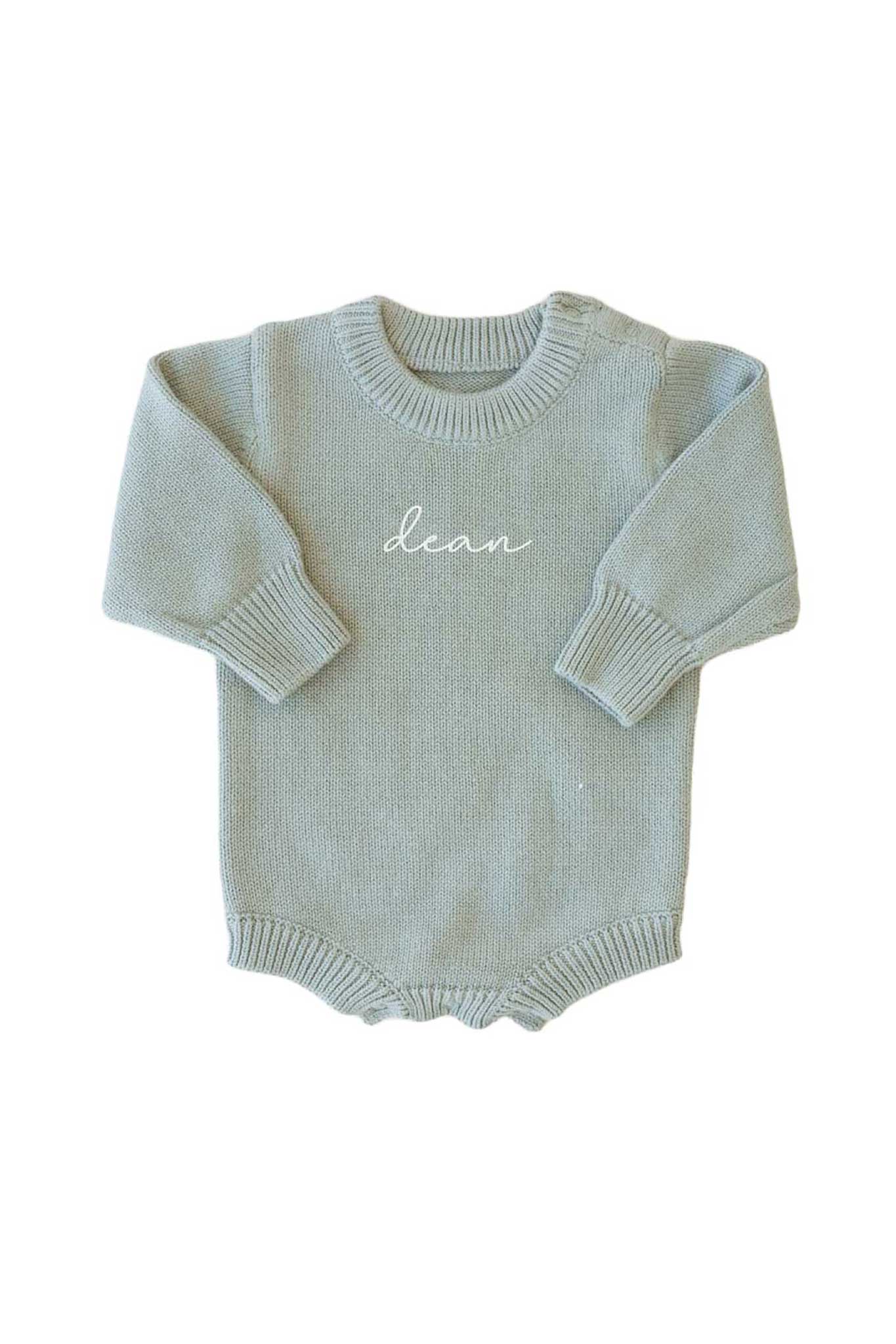 Personalized Printed Knit Sweater Bubble | Solid - Image 6