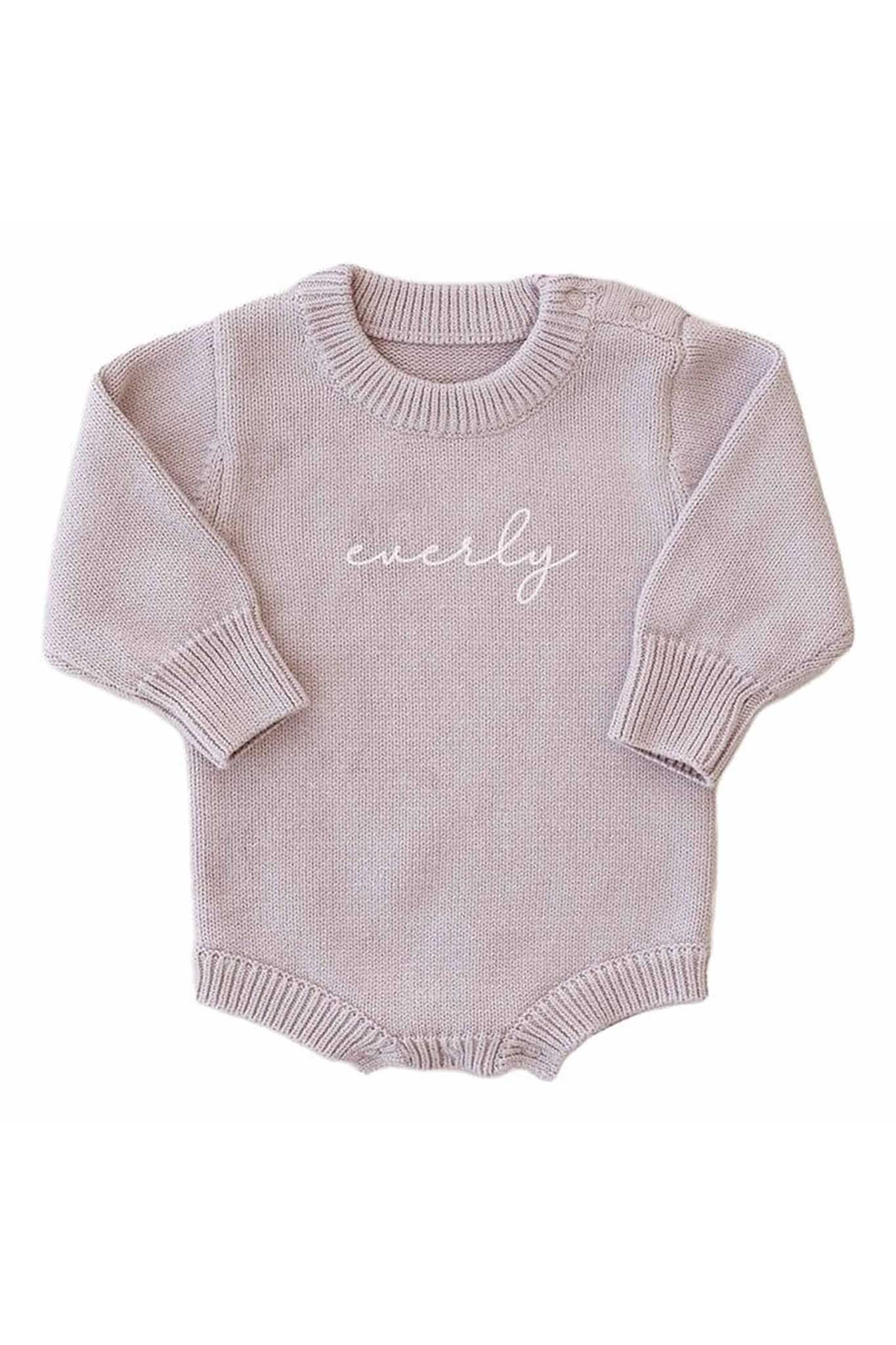 Personalized Printed Knit Sweater Bubble | Solid - Image 7