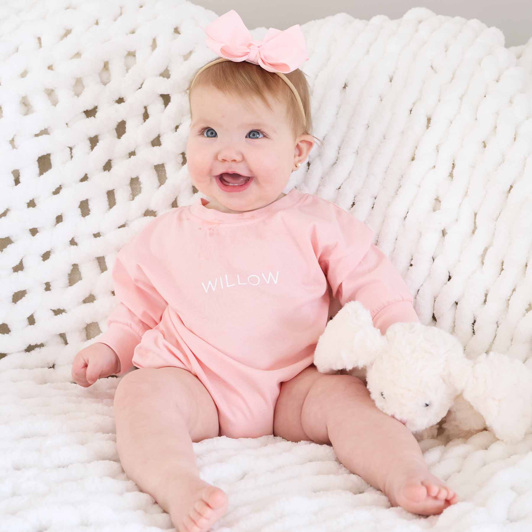 Personalized Long Sleeve Bubble Romper | Spring - Image 14