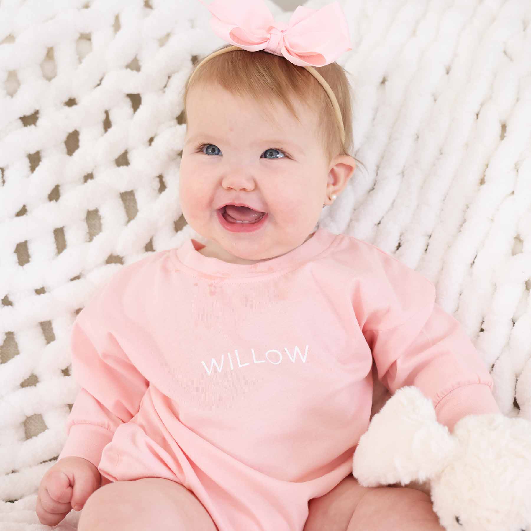 Personalized Long Sleeve Bubble Romper | Spring - Image 15
