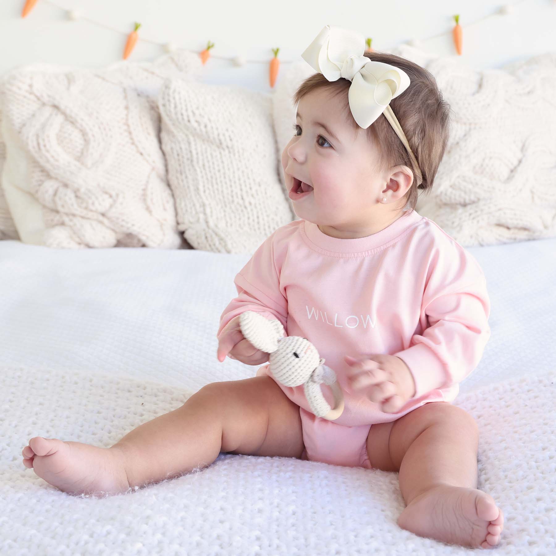 Personalized Long Sleeve Bubble Romper | Spring - Image 16