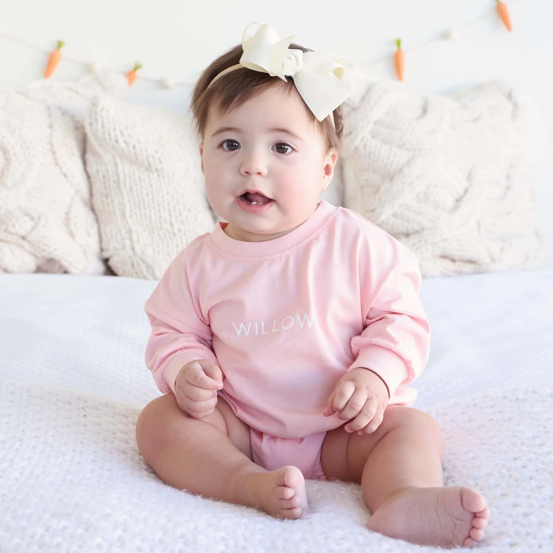 Personalized Long Sleeve Bubble Romper | Spring - Image 17