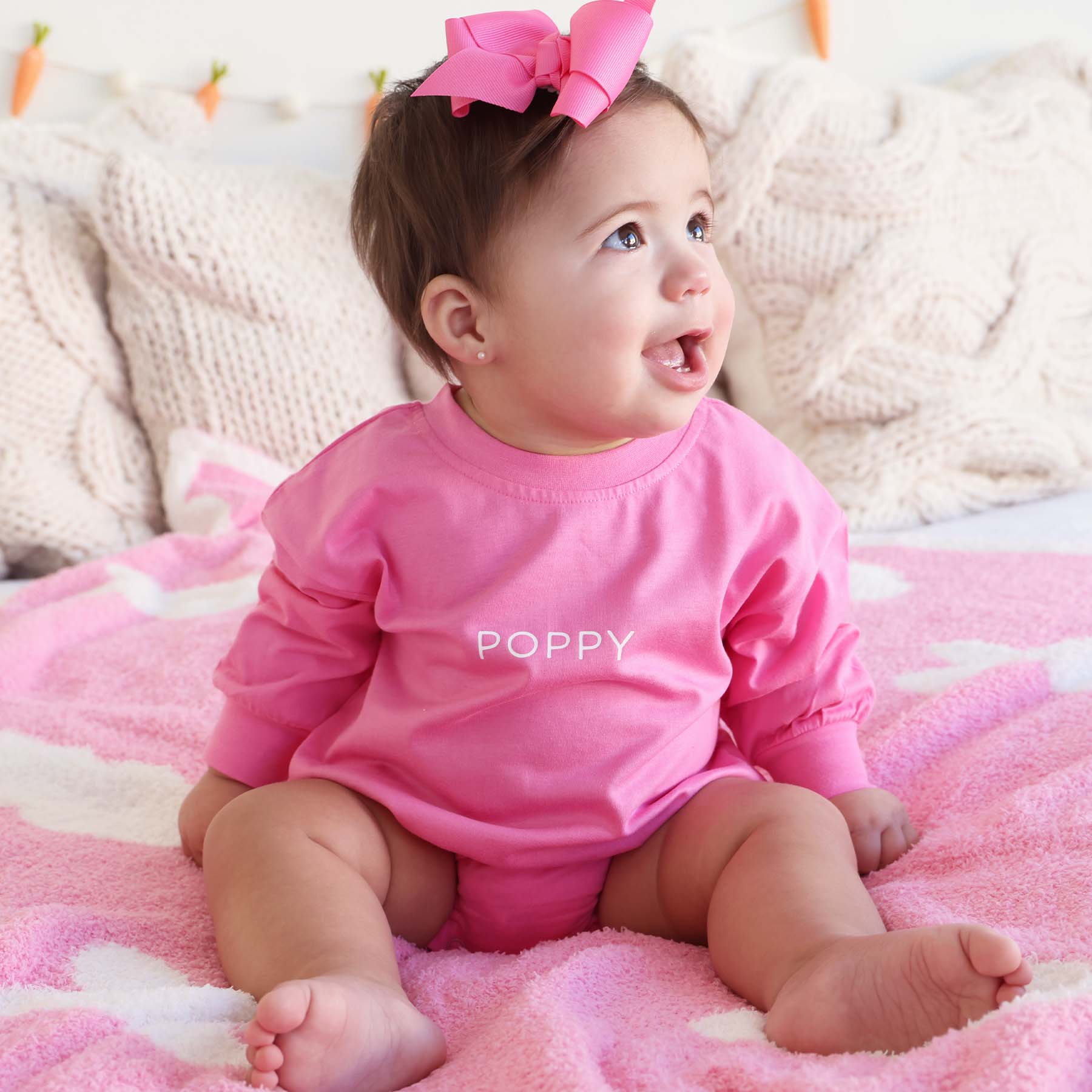 Personalized Long Sleeve Bubble Romper | Spring - Image 7