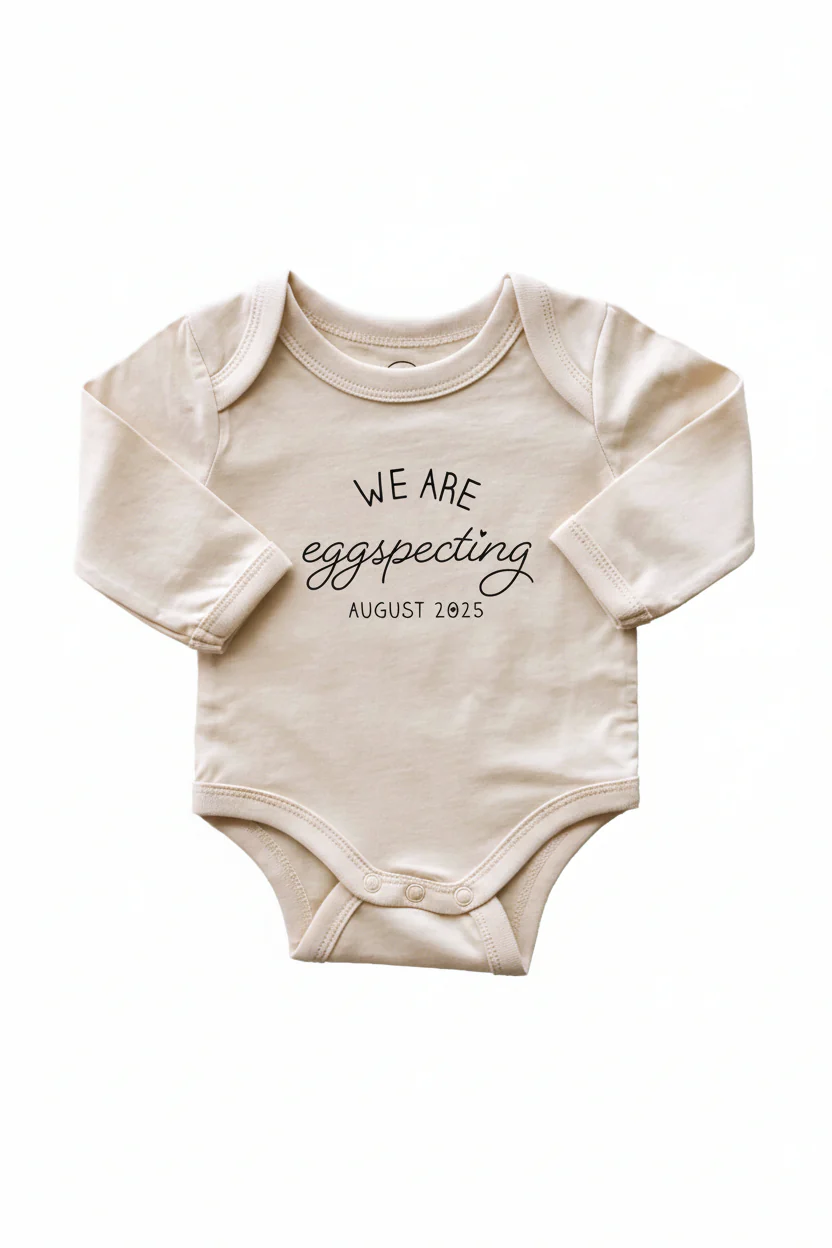Personalized Long Sleeve Graphic Bodysuits | Natural - Image 5