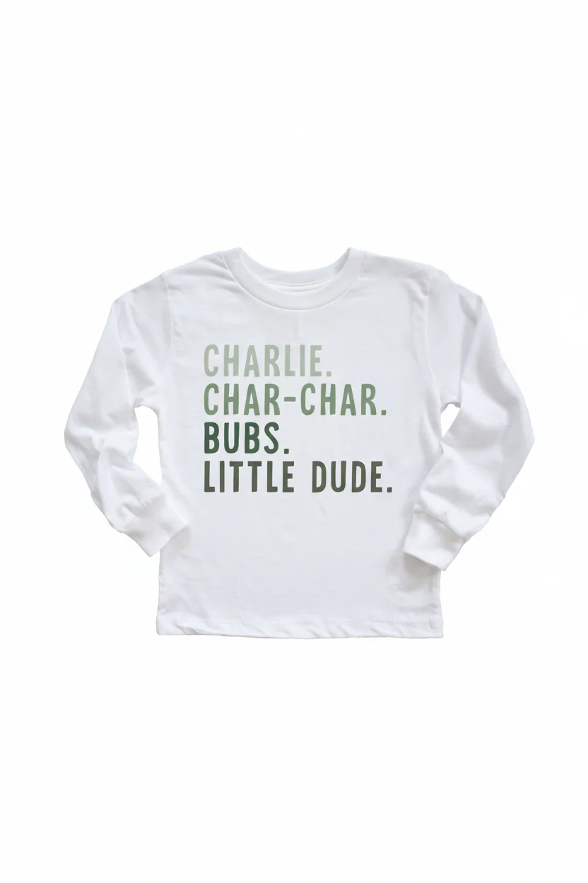 Personalized Nickname Color Block Kids Graphic Tees - Image 10