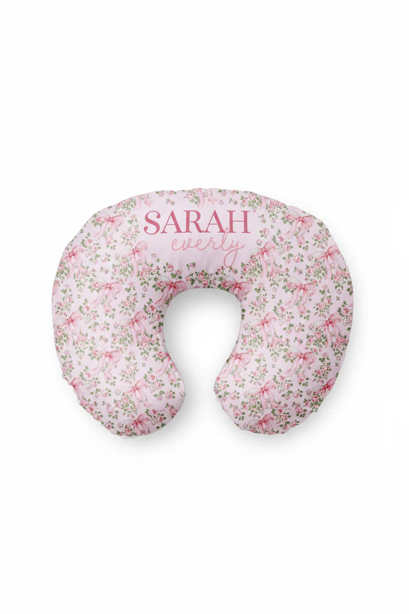 Personalized Nursing Pillow Covers | Bows in Bloom
