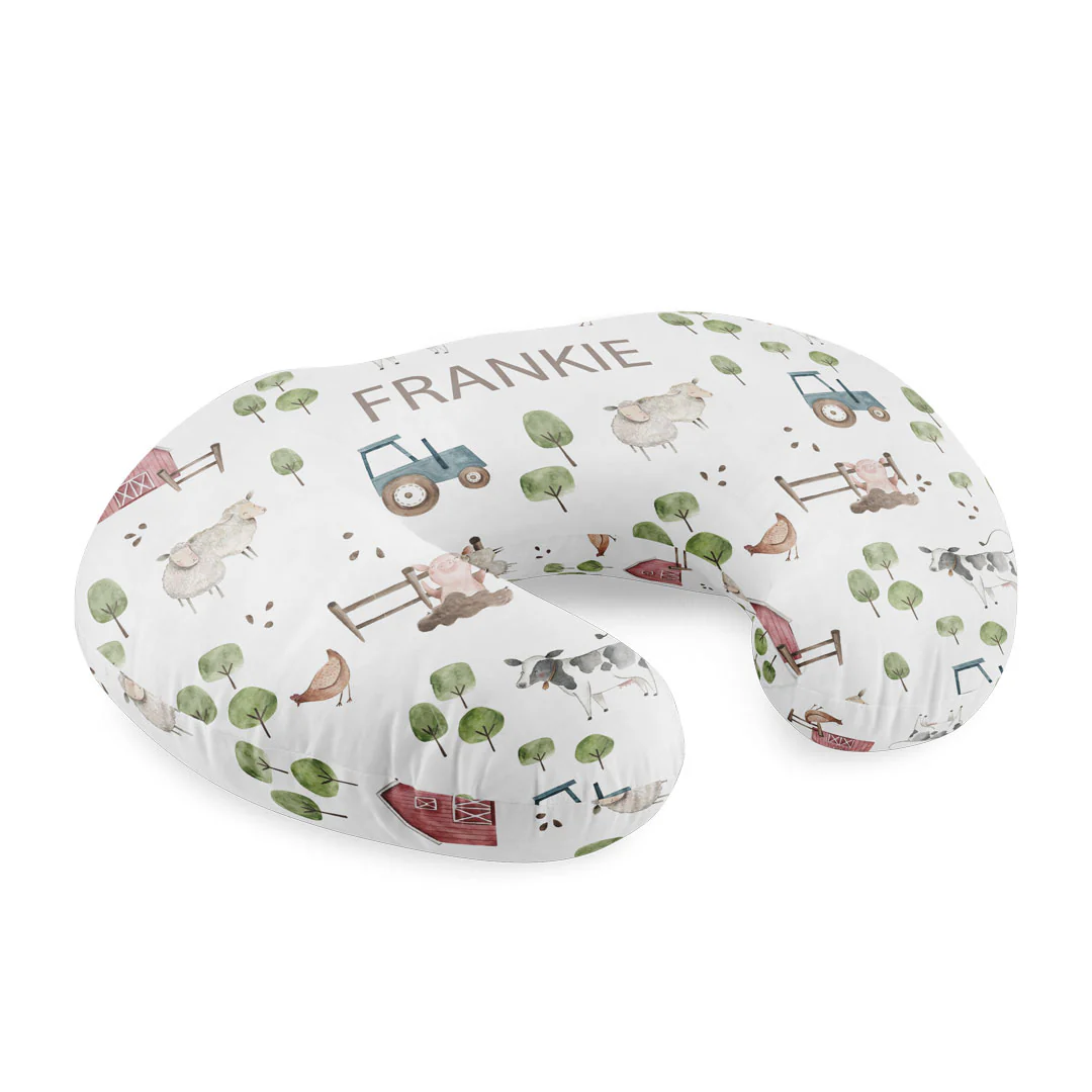 Personalized Nursing Pillow Covers | Frankie's Farm Party - Image 2