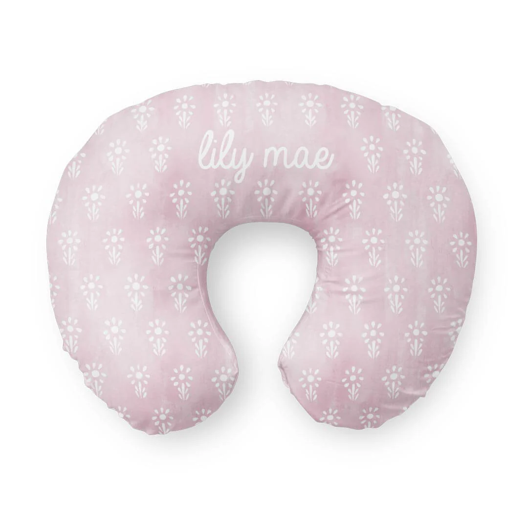 Personalized Nursing Pillow Covers | Simple Floral