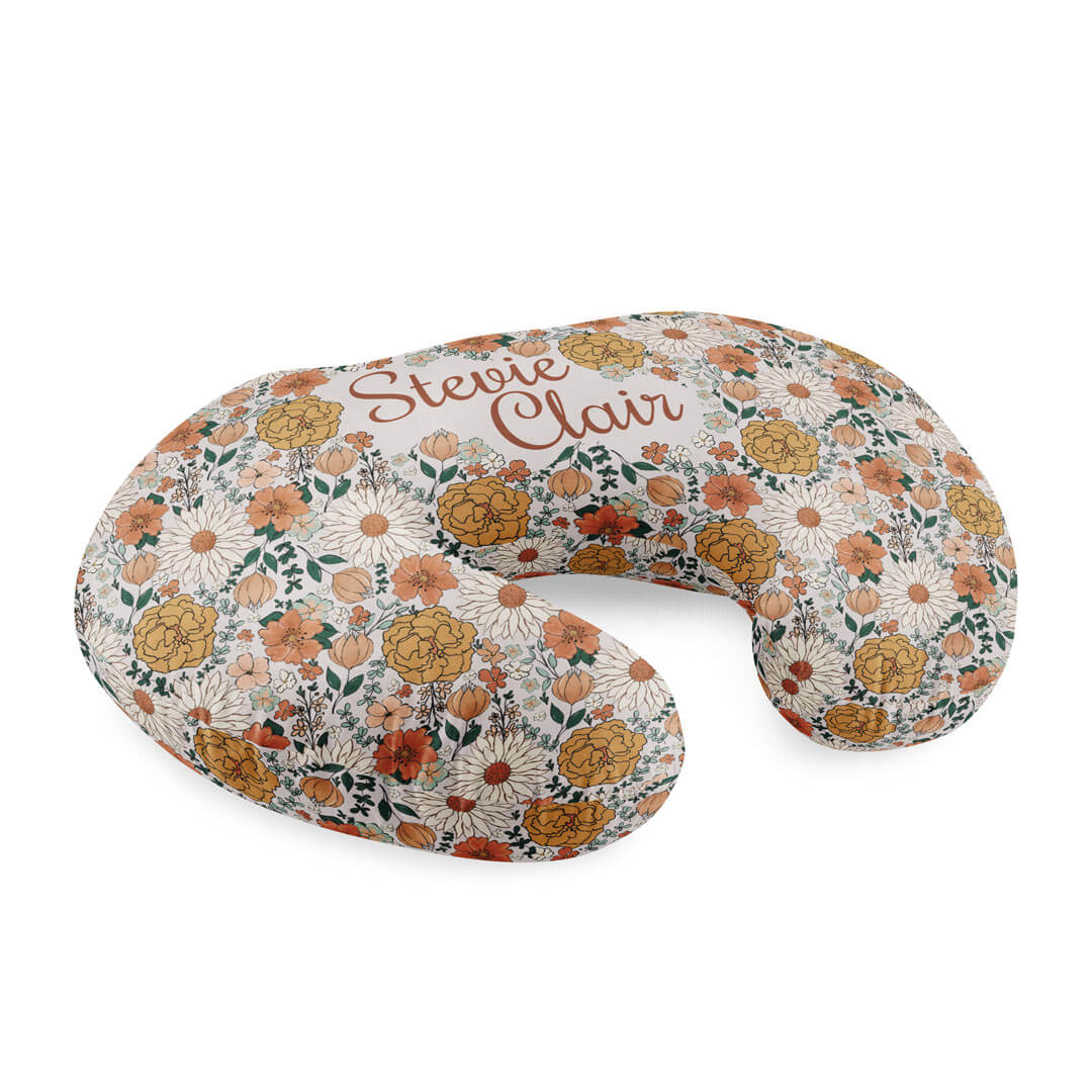 Personalized Nursing Pillow Covers | Stevie's Sunset Floral - Image 2