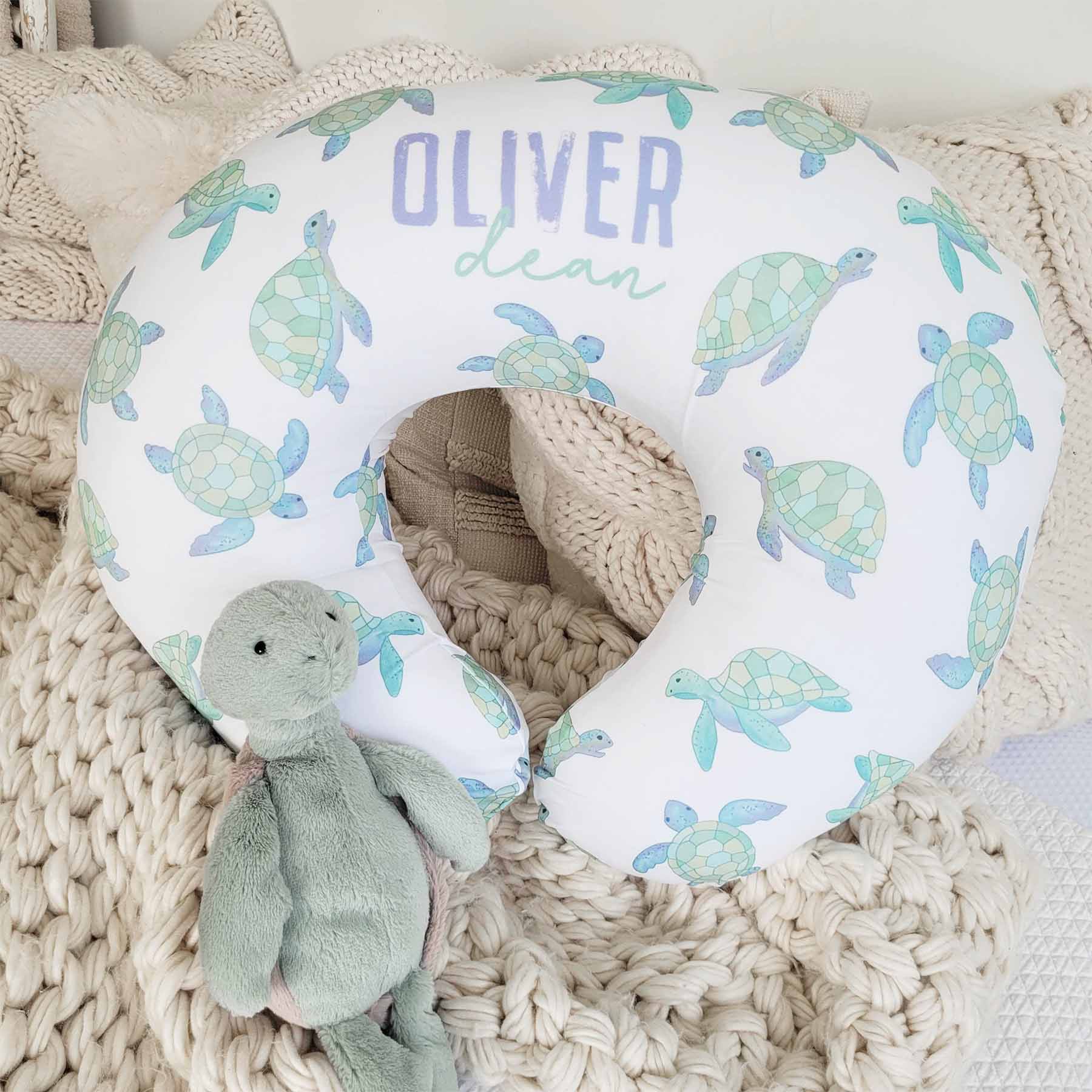 Personalized Nursing Pillow Covers | Totally Turtles - Image 2