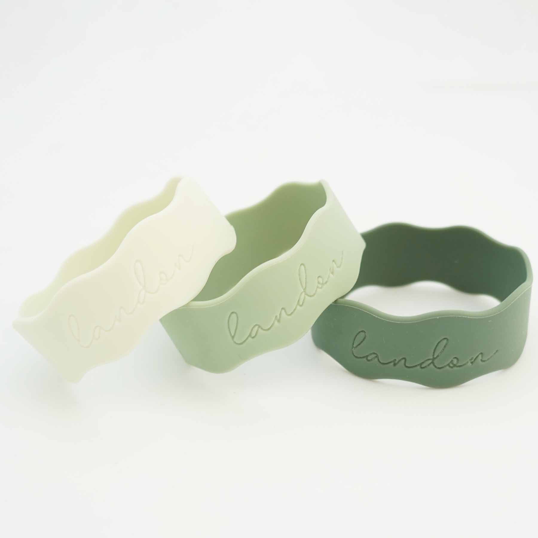Personalized Silicone Bottle Labels | Greens - Image 3