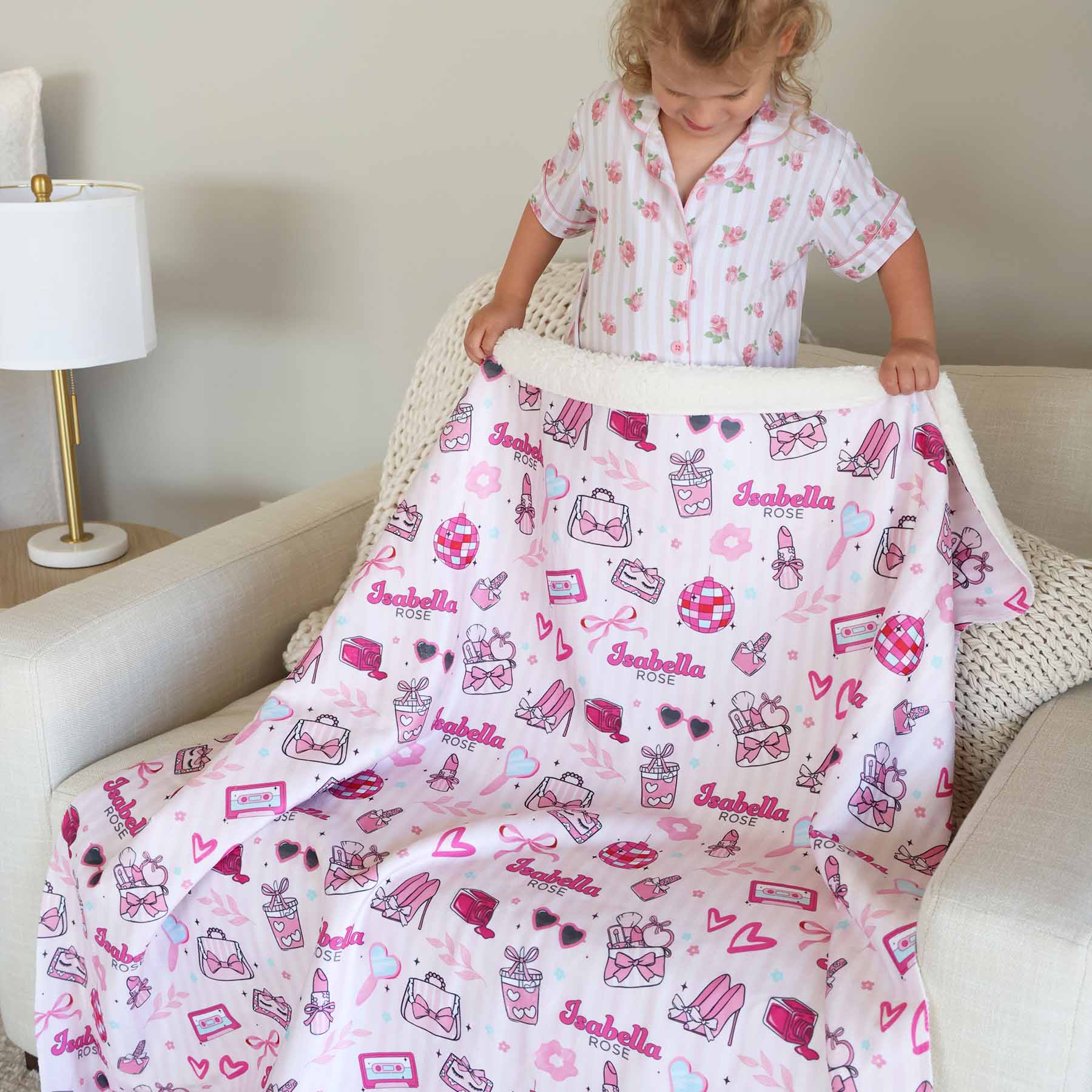 Personalized Themed Blankets for Girls - Image 115