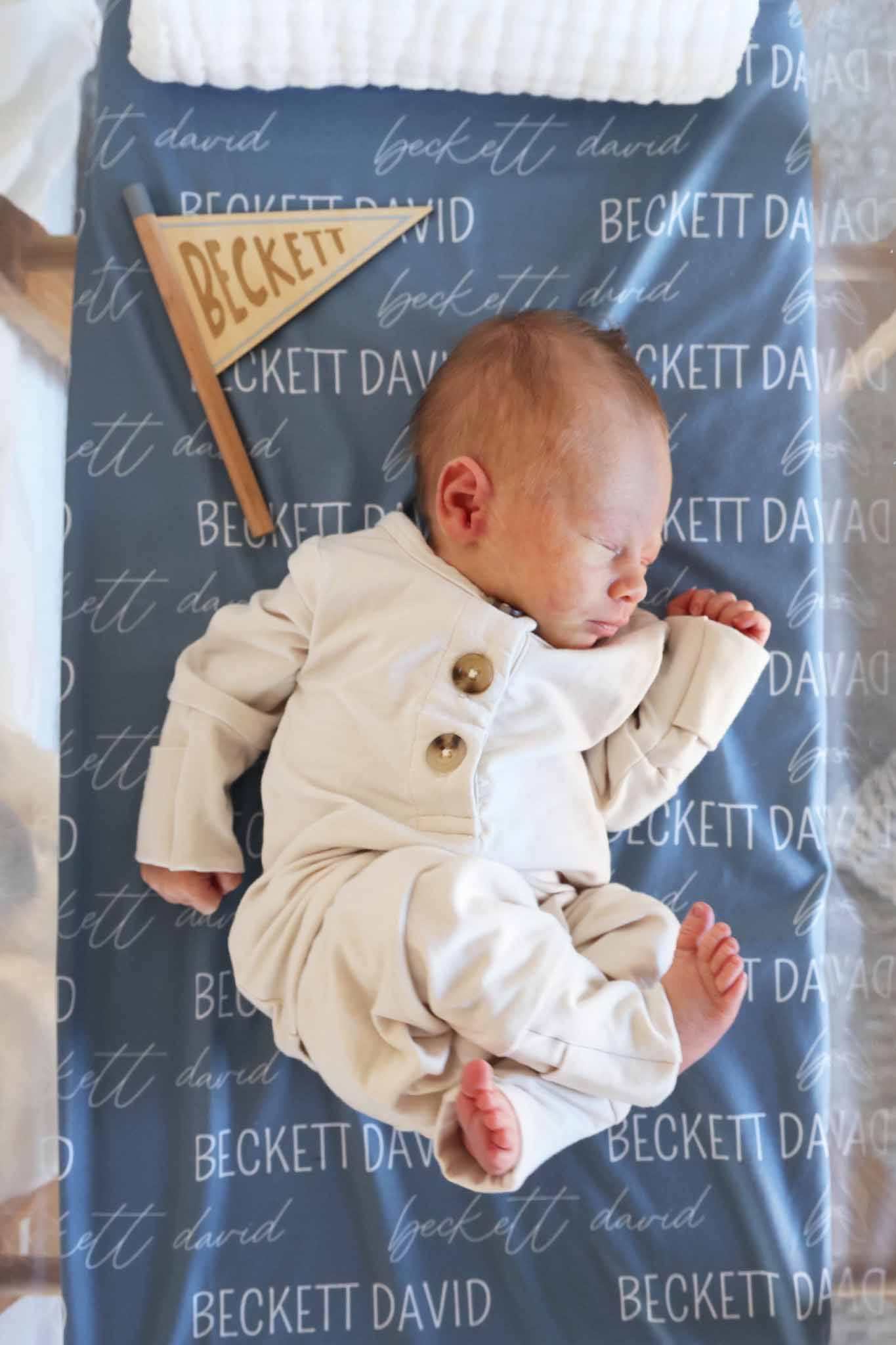 Personalized Wood Announcement | Flag - Image 4