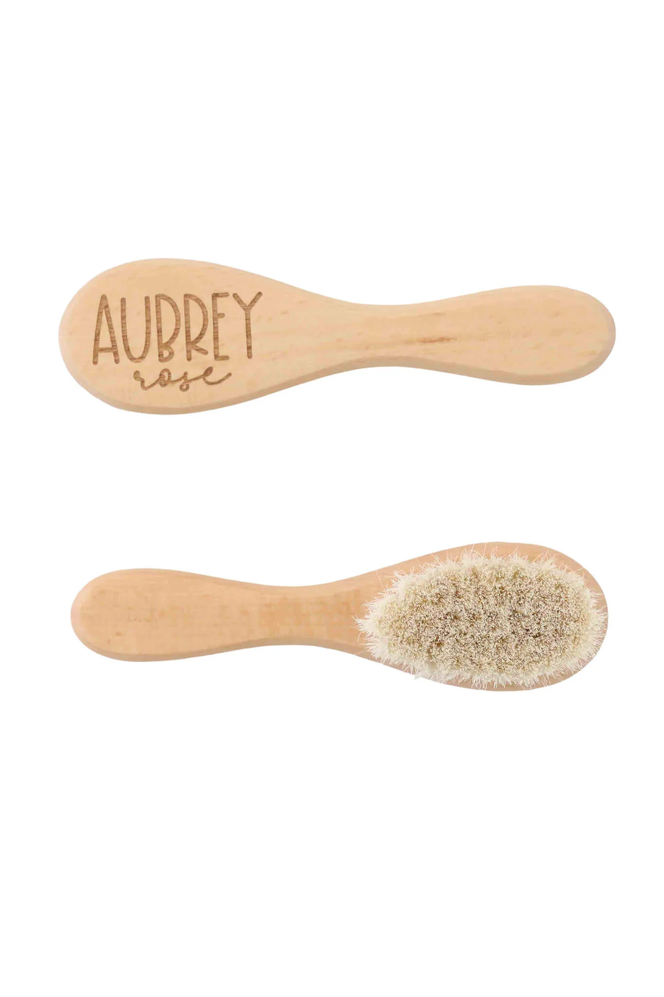 Personalized Wooden Baby Brush | Whimsy