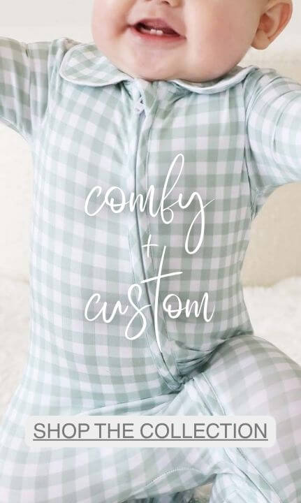 Peter Pan Collar Gingham Footies