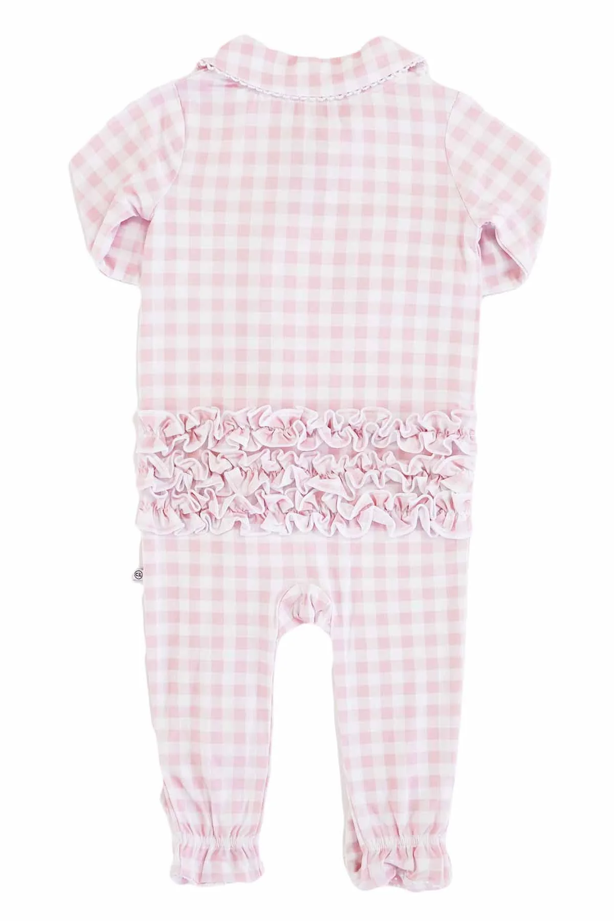 Peter Pan Collar Ruffle Zipper Footie - Image 21