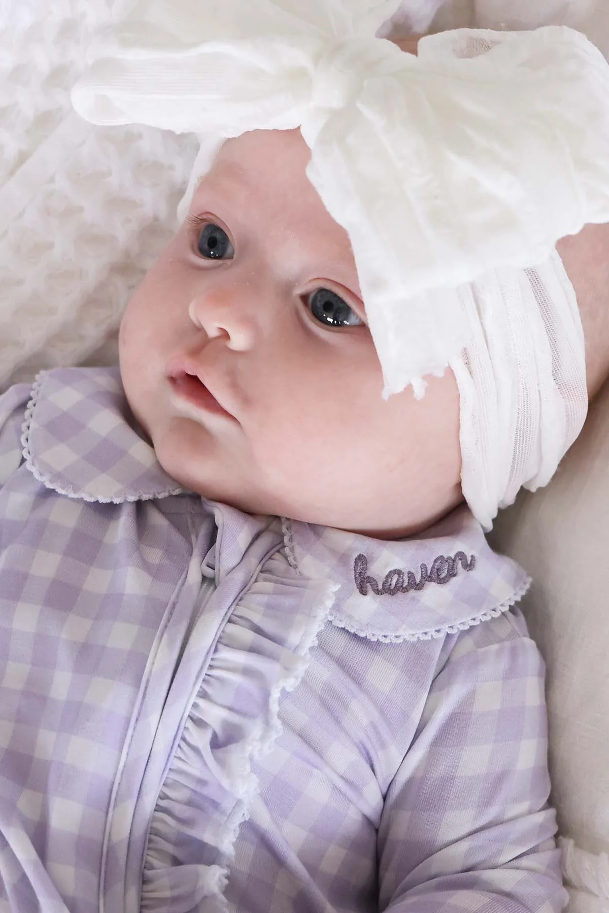 Peter Pan Collar Ruffle Zipper Footie - Image 4