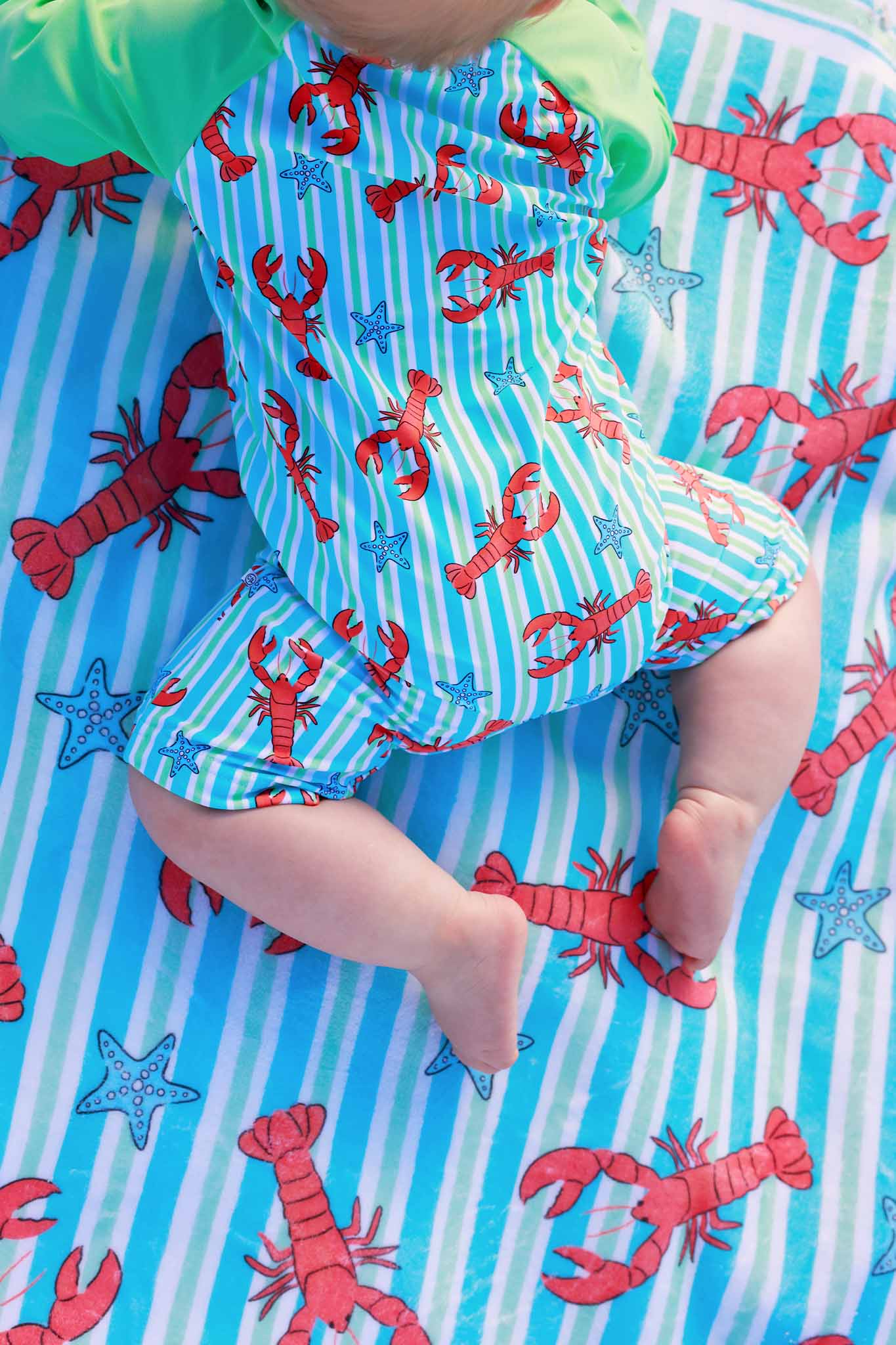 Pinch Me Personalized Kids Beach Towel | Blue - Image 3