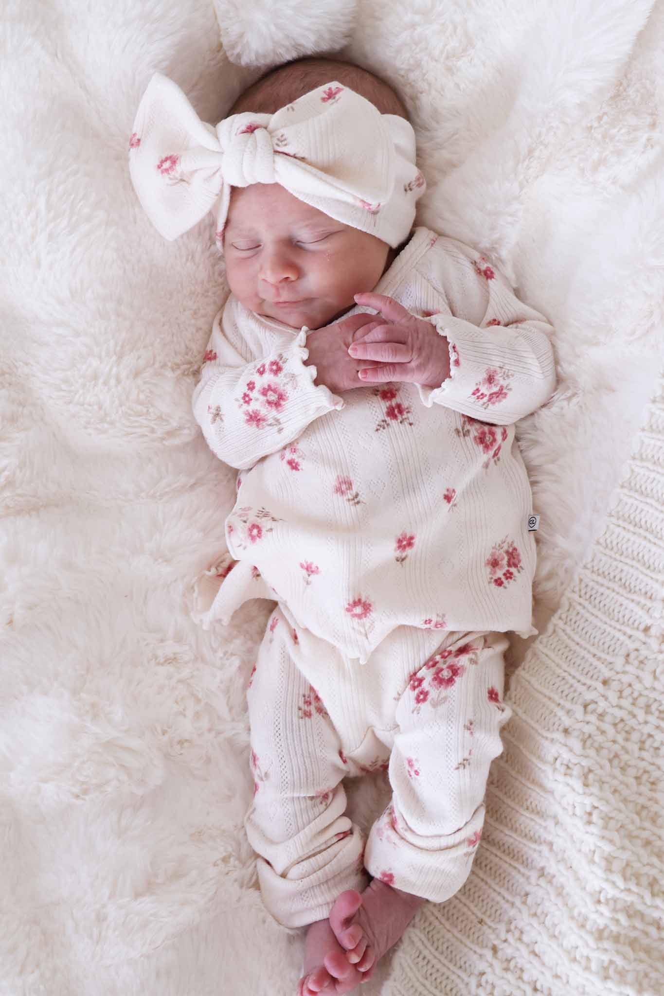 2pc Pointelle Crossover Top & Bottom | Precious Posies - Image 9