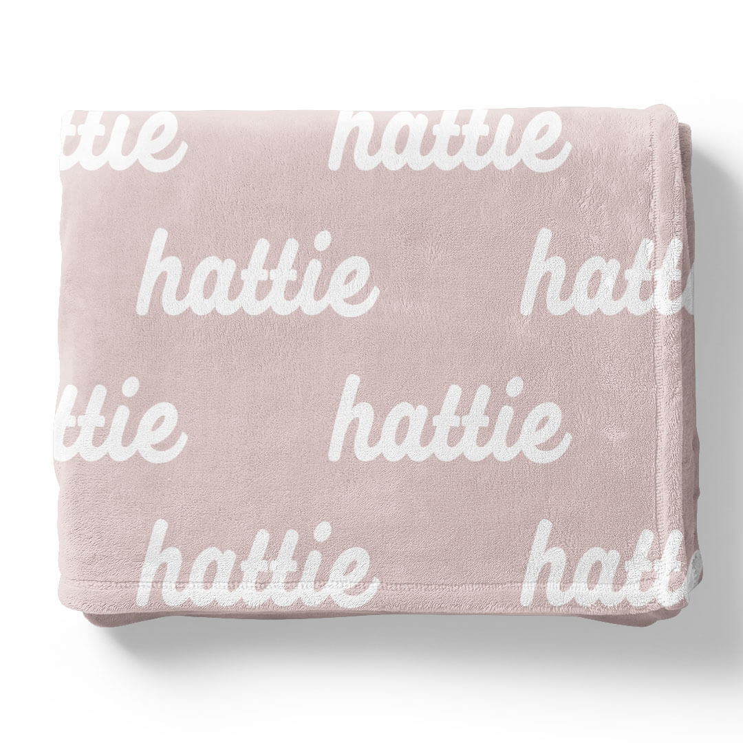 Pretty in Pink Personalized Color Blanket - Image 7