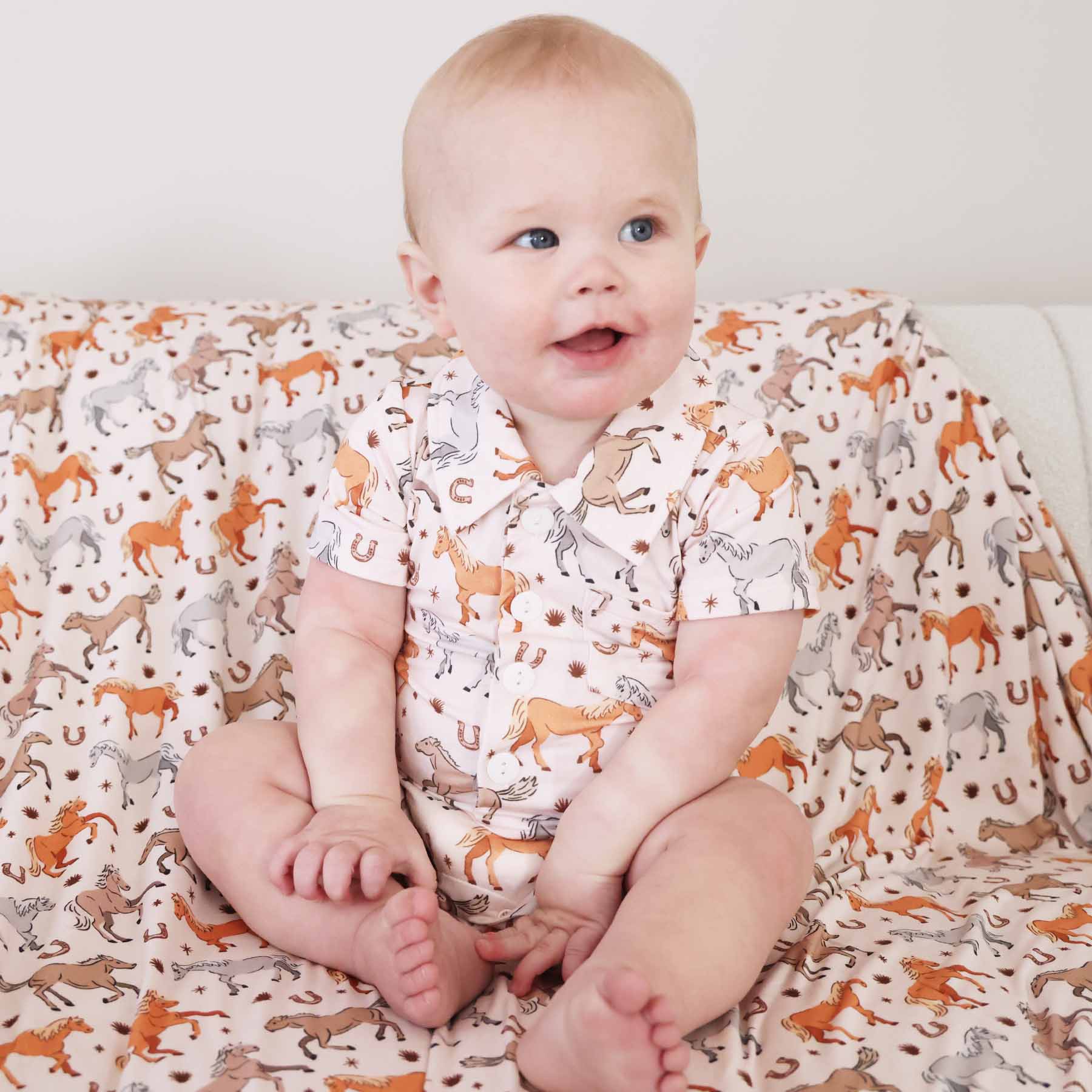 P's Ponies Button Romper - Image 12