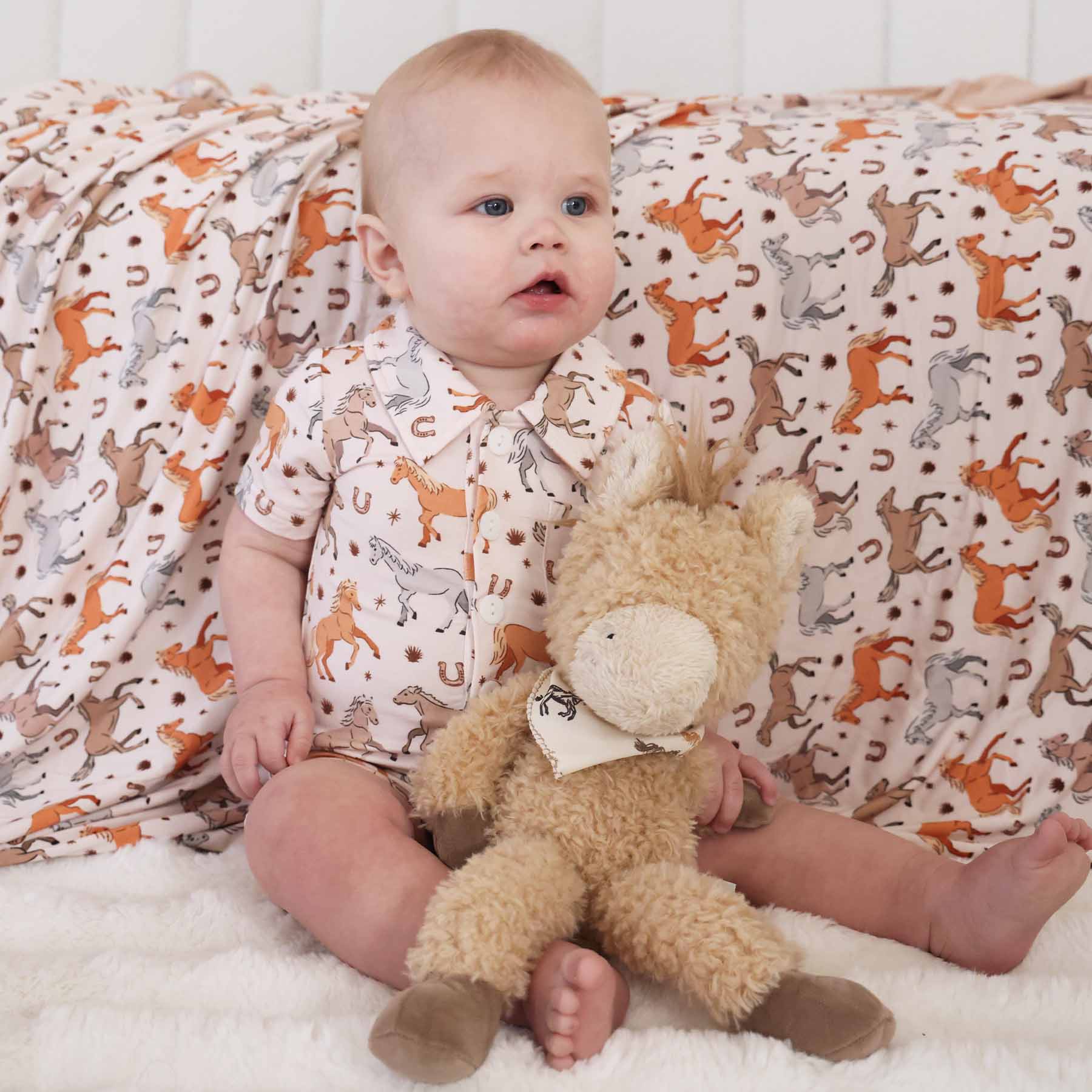 P's Ponies Button Romper - Image 9