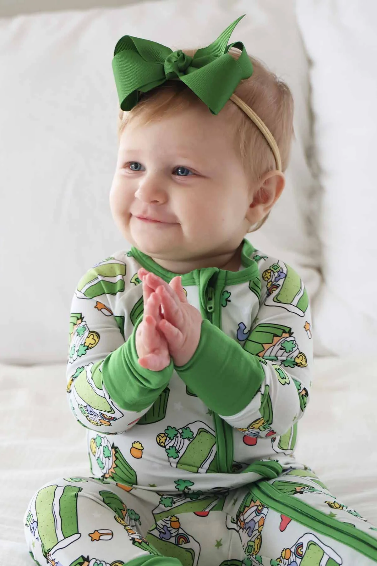 Ribbon Bow Headband | Clover - Image 8
