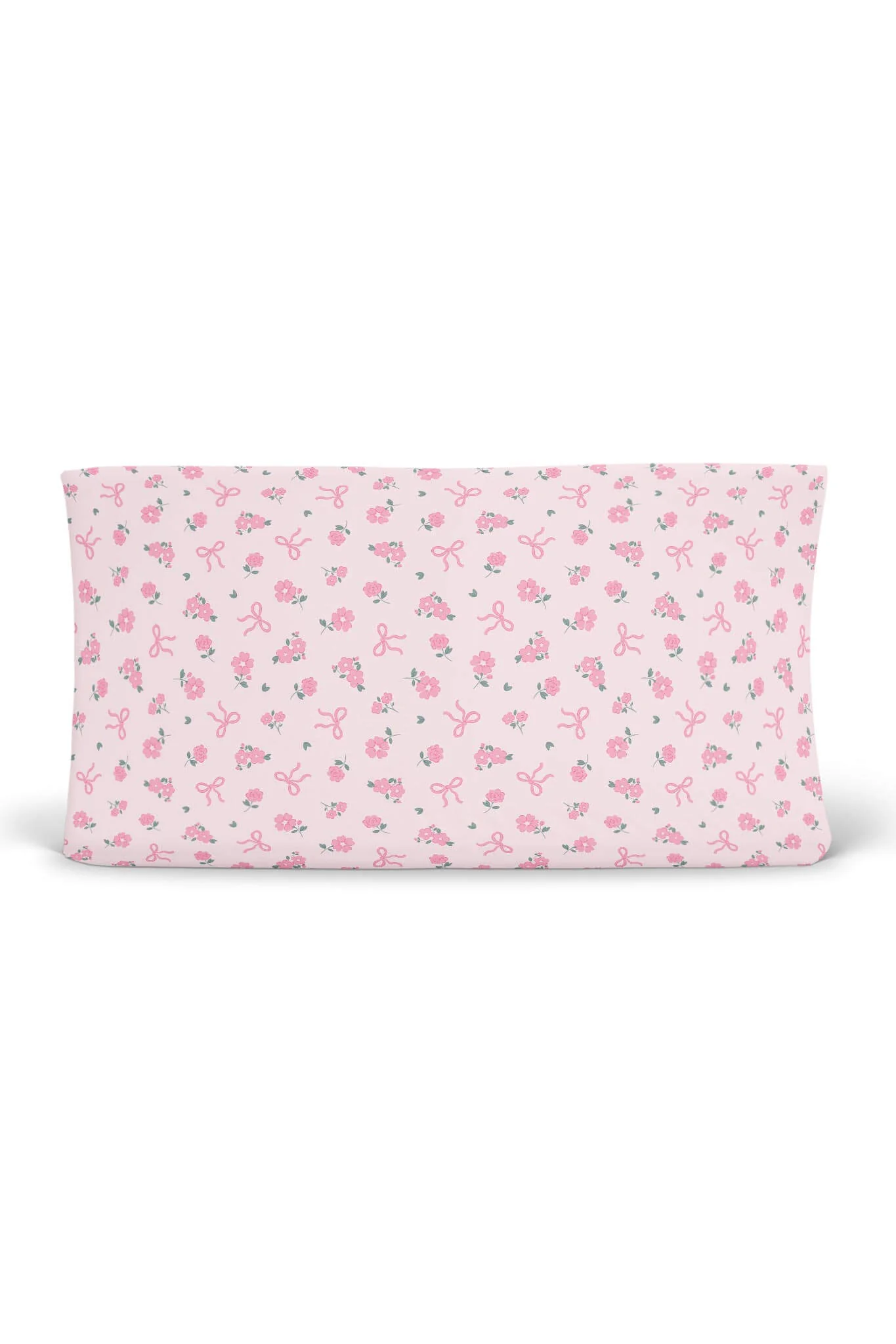 Ribbon & Roses Changing Pad Cover | Pink