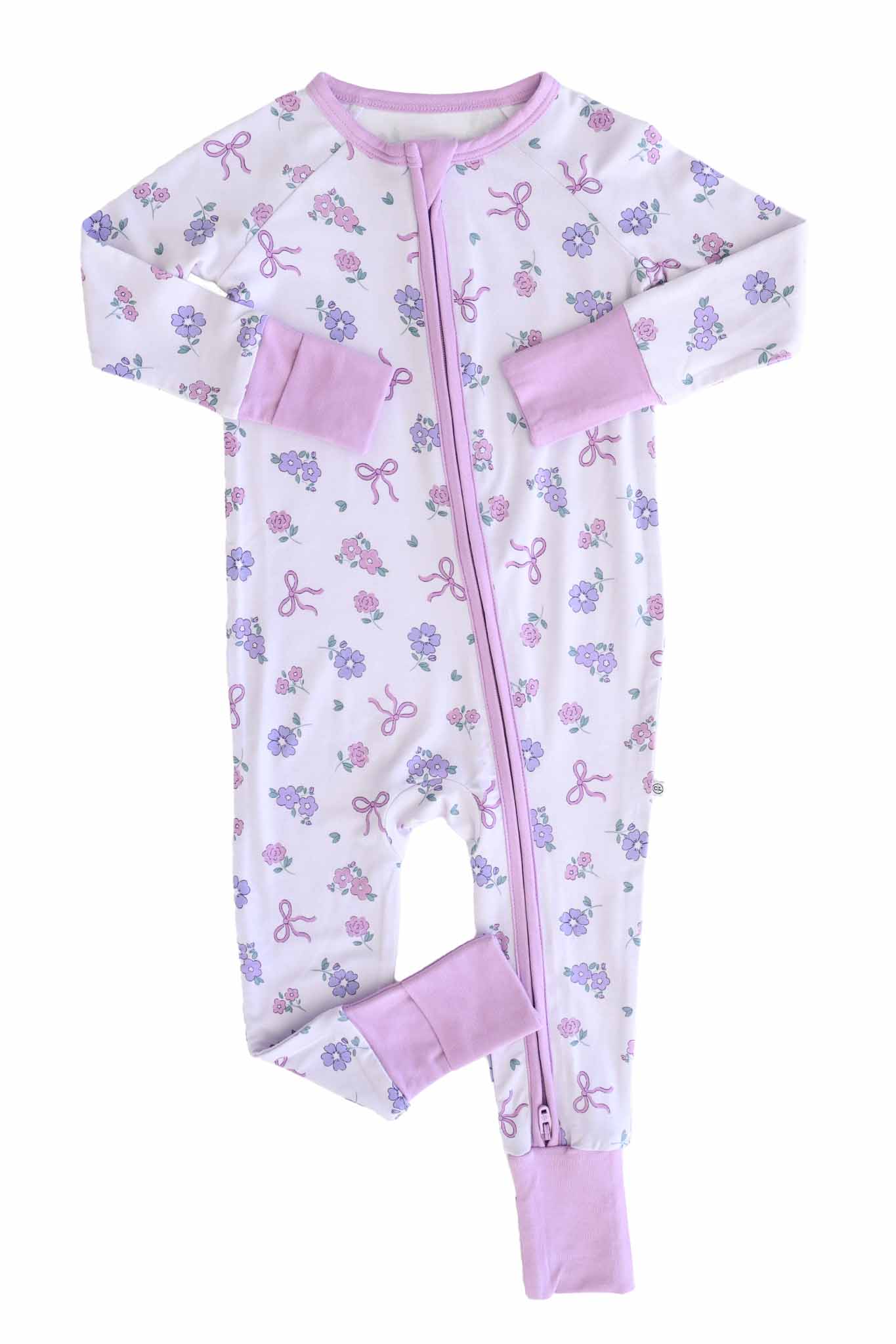 Ribbon & Roses Convertible Zip Romper | Purple - Image 2