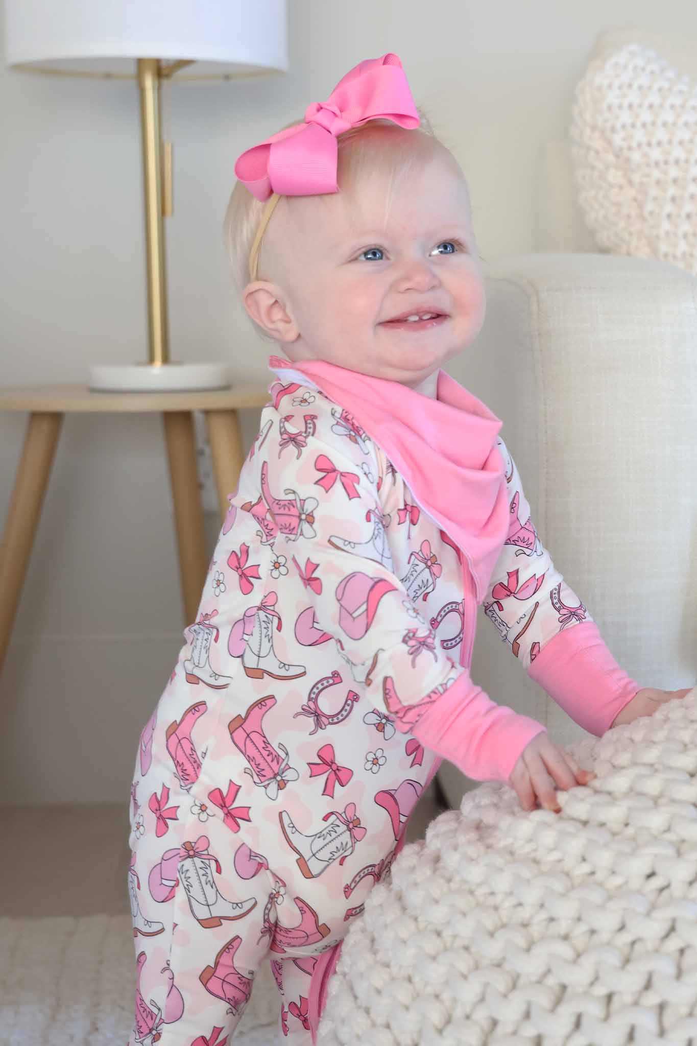Rodeo Dreams Convertible Zip Romper | Pink - Image 7