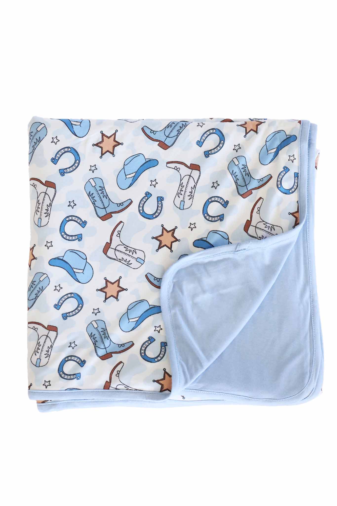 Rodeo Dreams Double Sided Bamboo Blanket | Blue - Image 2