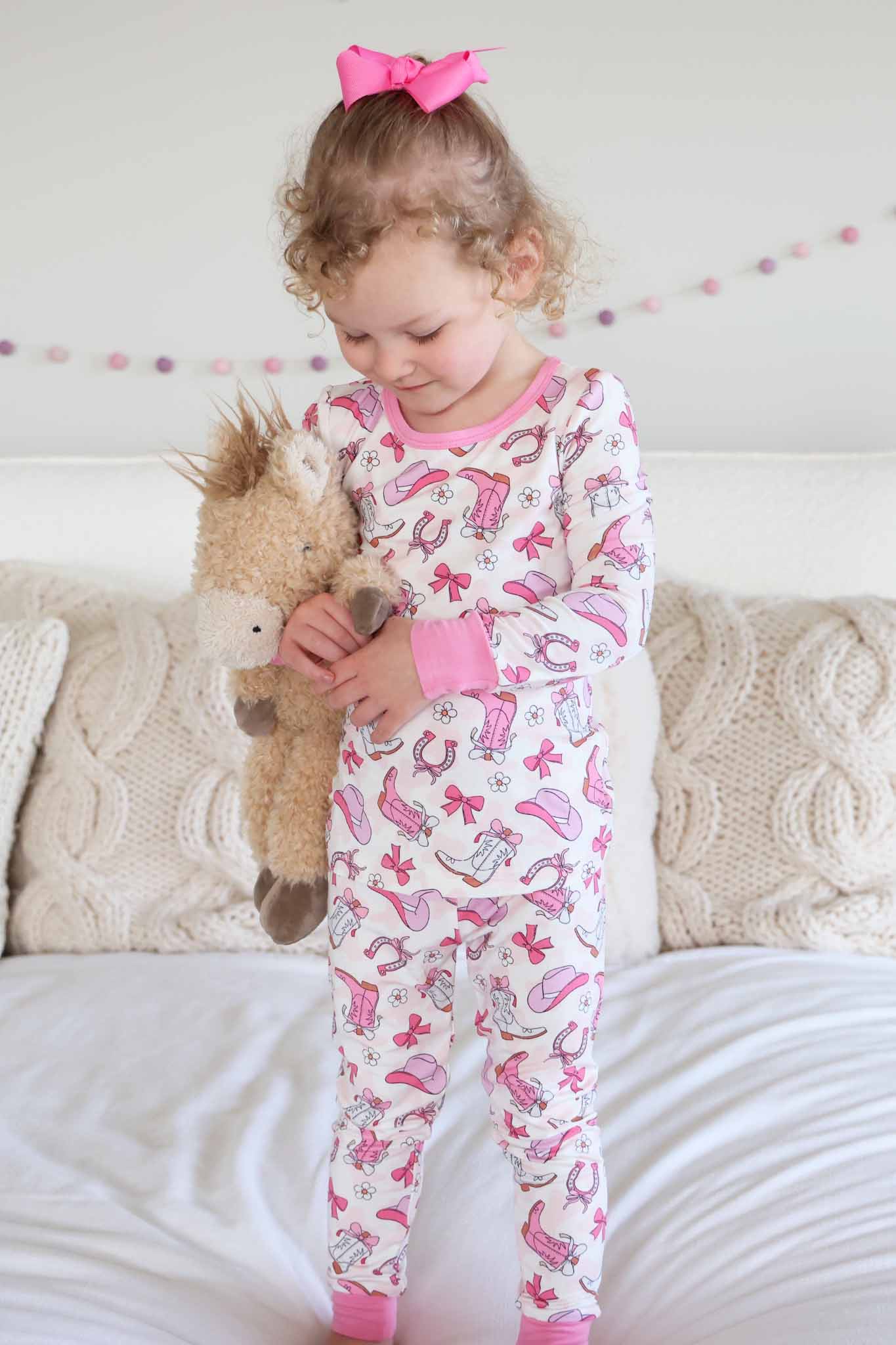 Rodeo Dreams Two Piece Pajama Set | Pink - Image 8